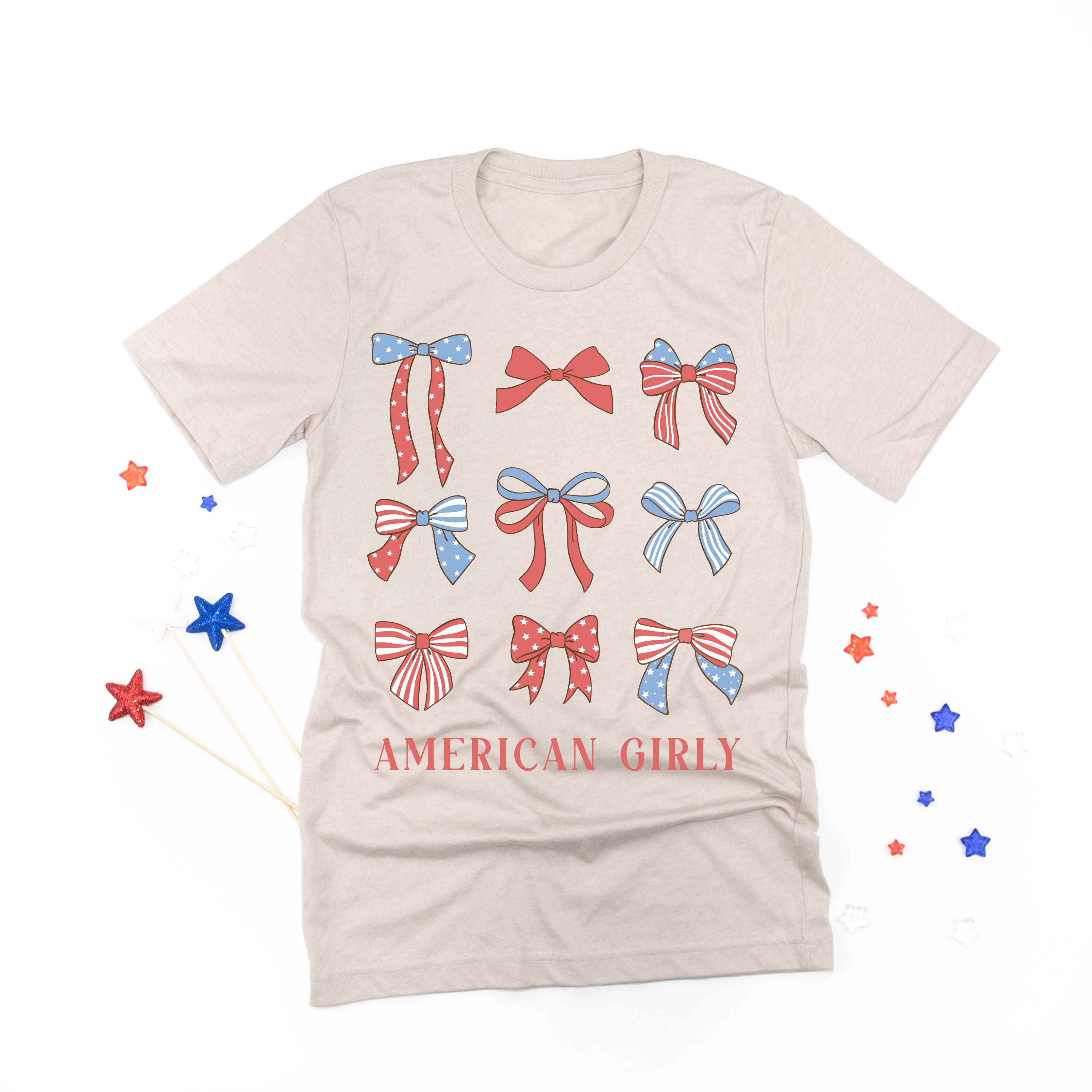 American Girly - Bows - Unisex Tee Little Mama Shirt Shop