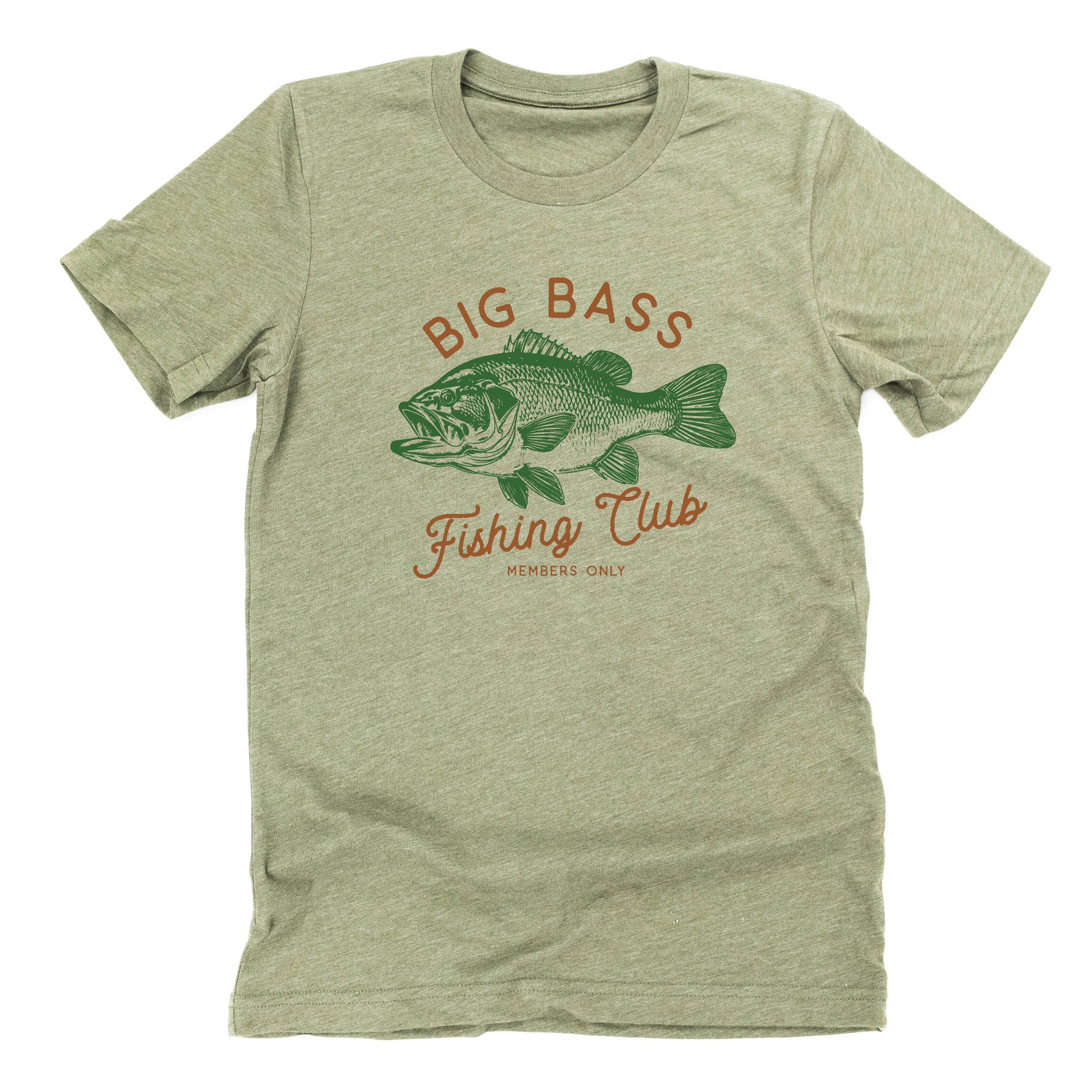 Big Bass Fishing Club - Unisex Tee Little Mama Shirt Shop