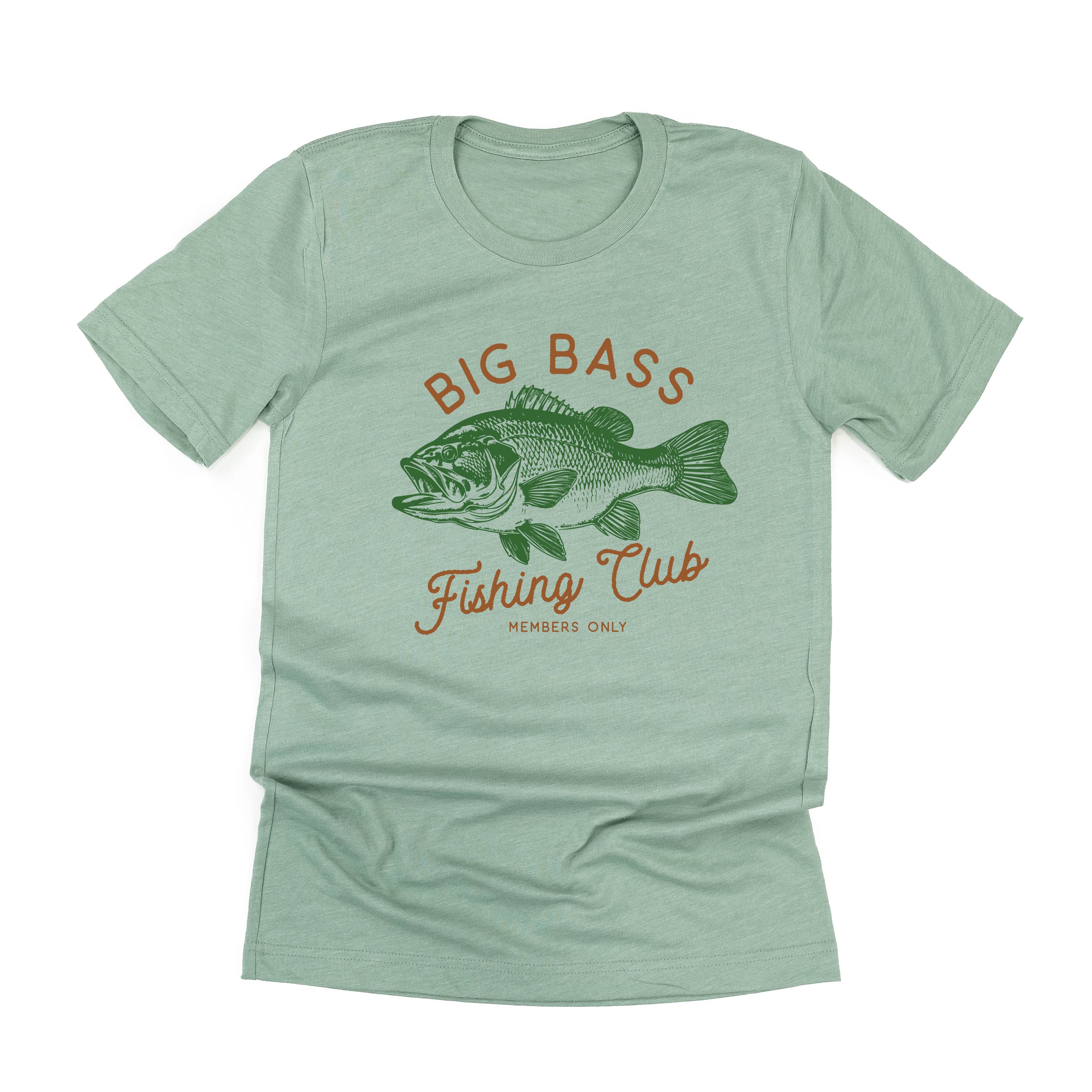 Big Bass Fishing Club - Unisex Tee Little Mama Shirt Shop
