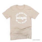 Celebrate Minds of All Kinds - Unisex Tee Little Mama Shirt Shop