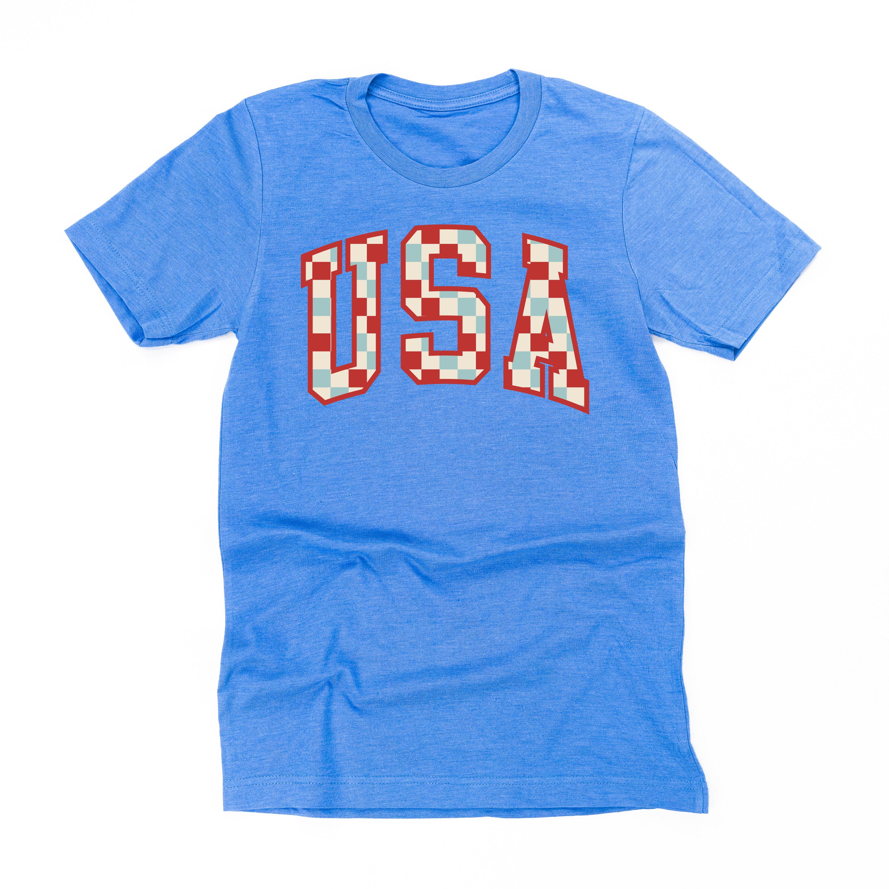 Checkered USA - Unisex Tee Little Mama Shirt Shop
