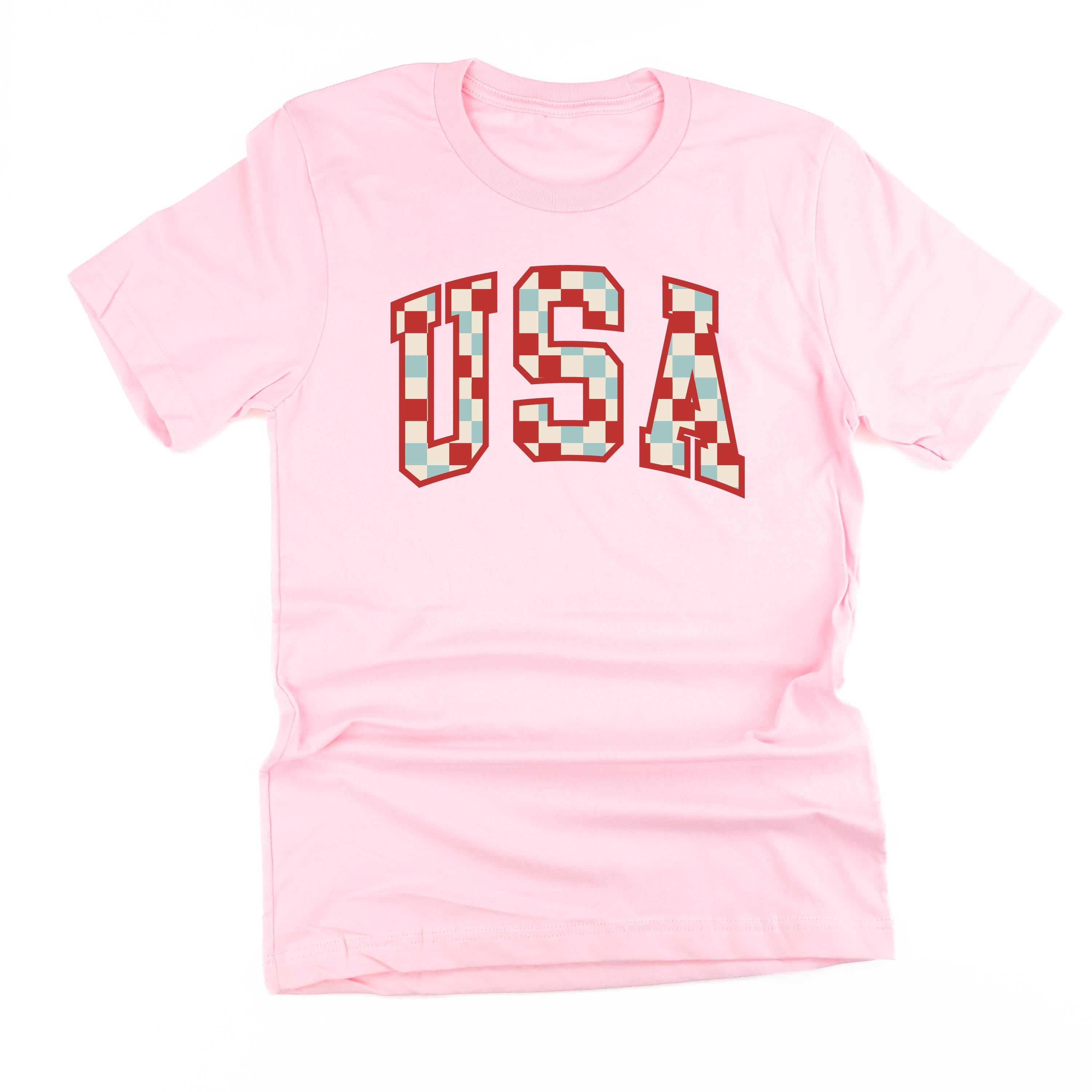 Checkered USA - Unisex Tee Little Mama Shirt Shop
