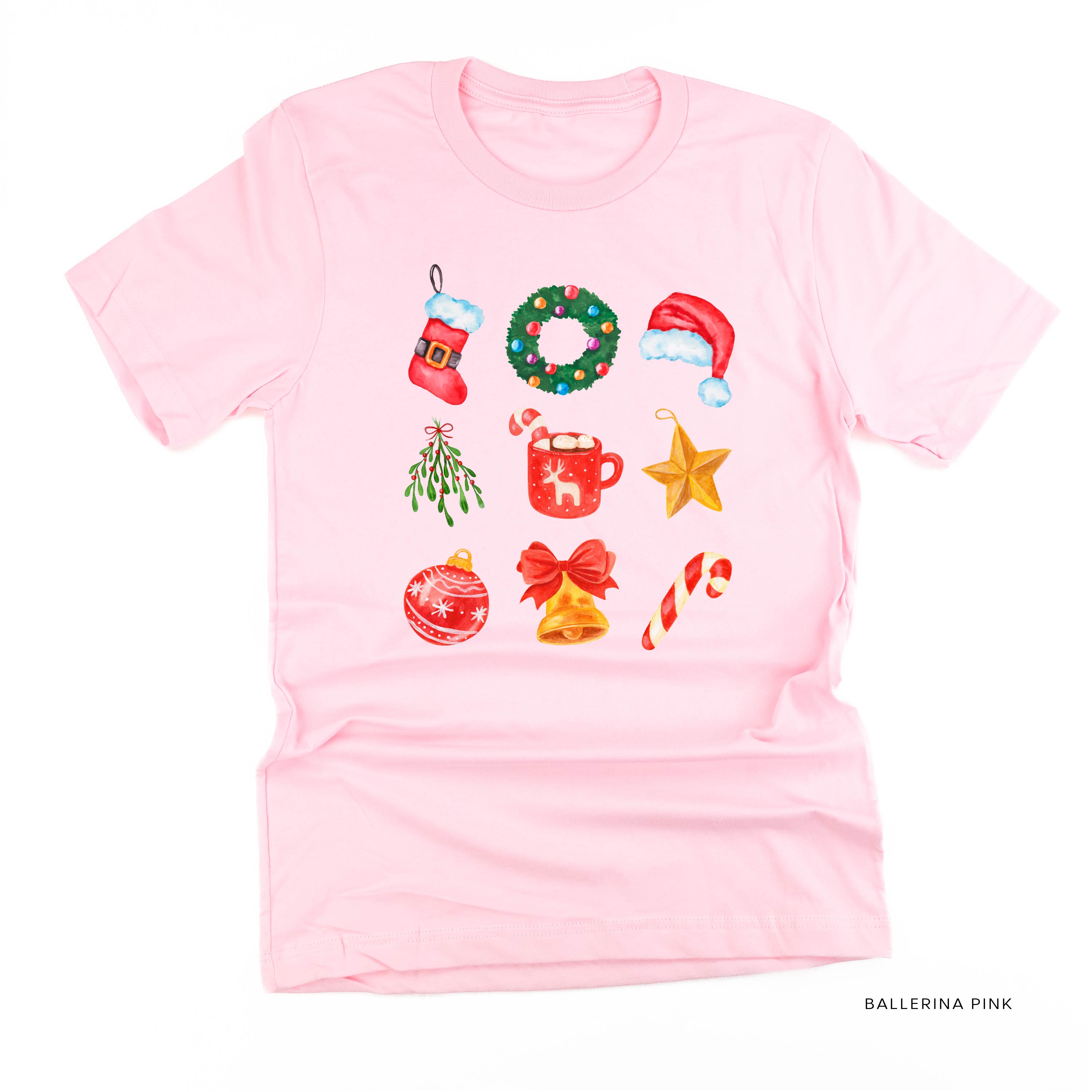 Classic Watercolor Christmas - Unisex Tee Little Mama Shirt Shop