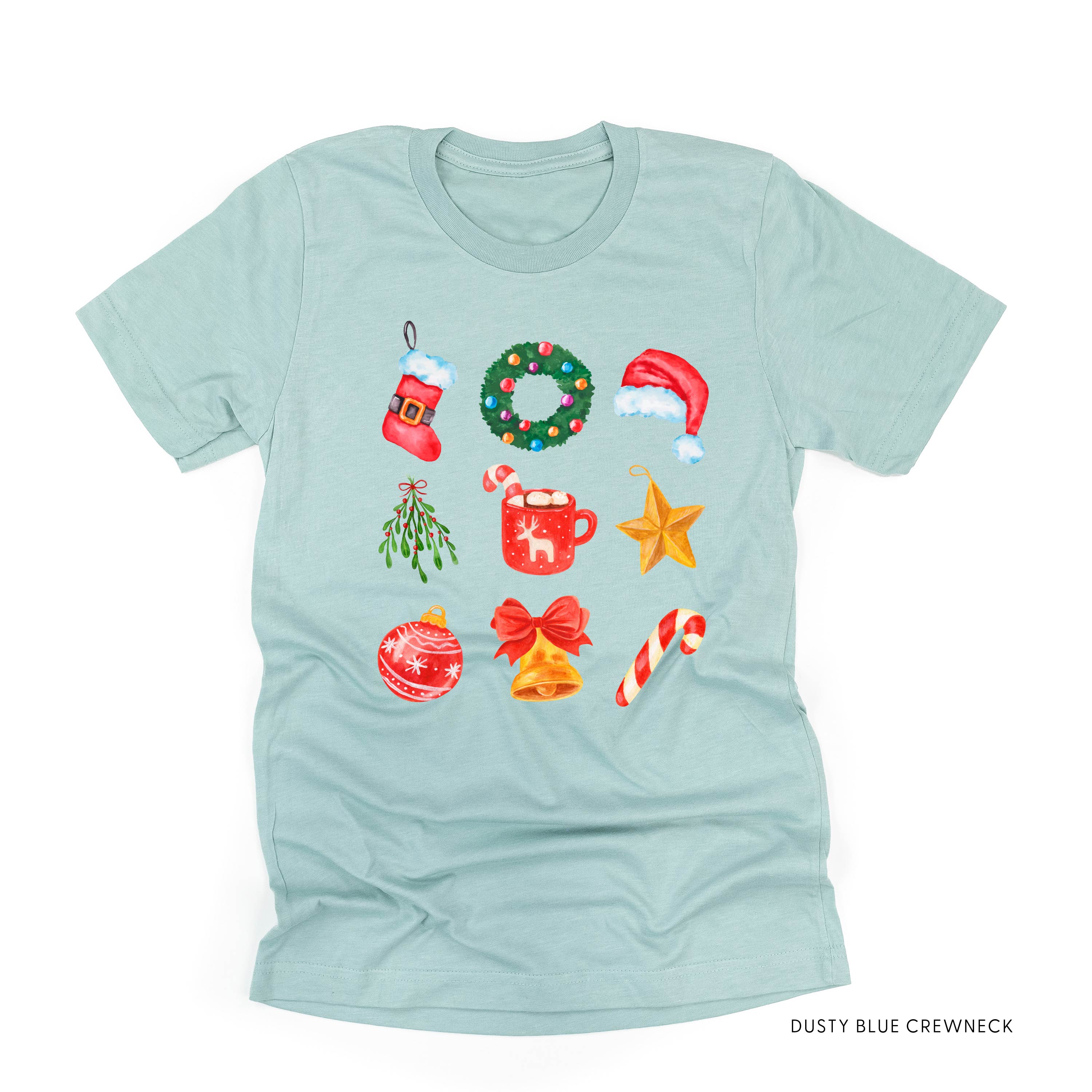 Classic Watercolor Christmas - Unisex Tee Little Mama Shirt Shop
