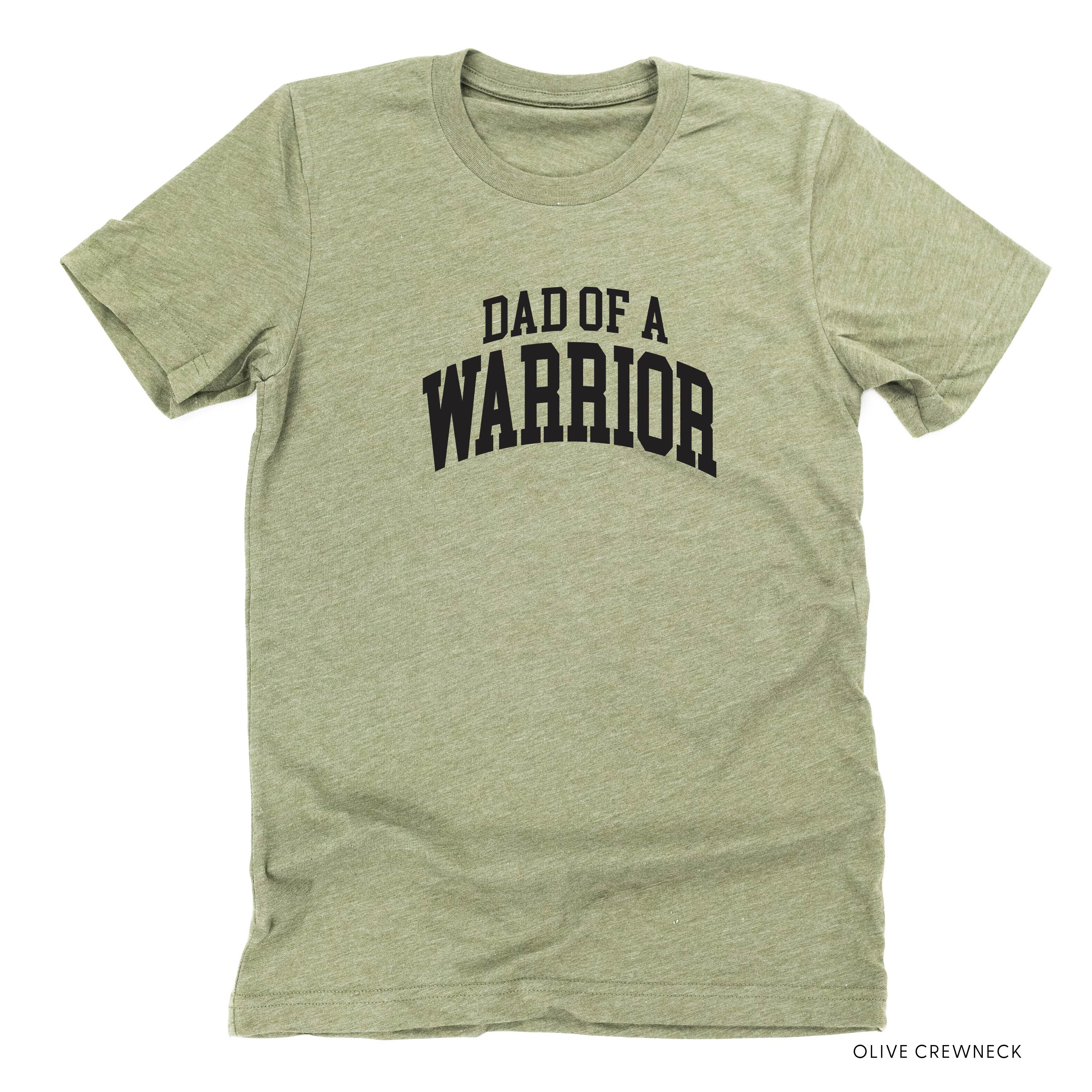 Dad of a Warrior - Varsity - Unisex Tee Little Mama Shirt Shop