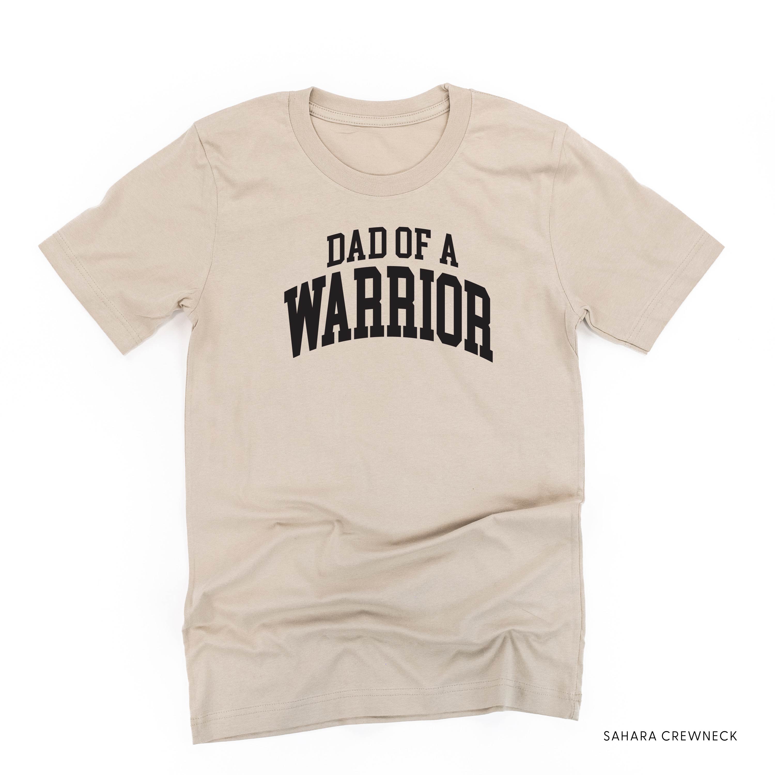 Dad of a Warrior - Varsity - Unisex Tee Little Mama Shirt Shop