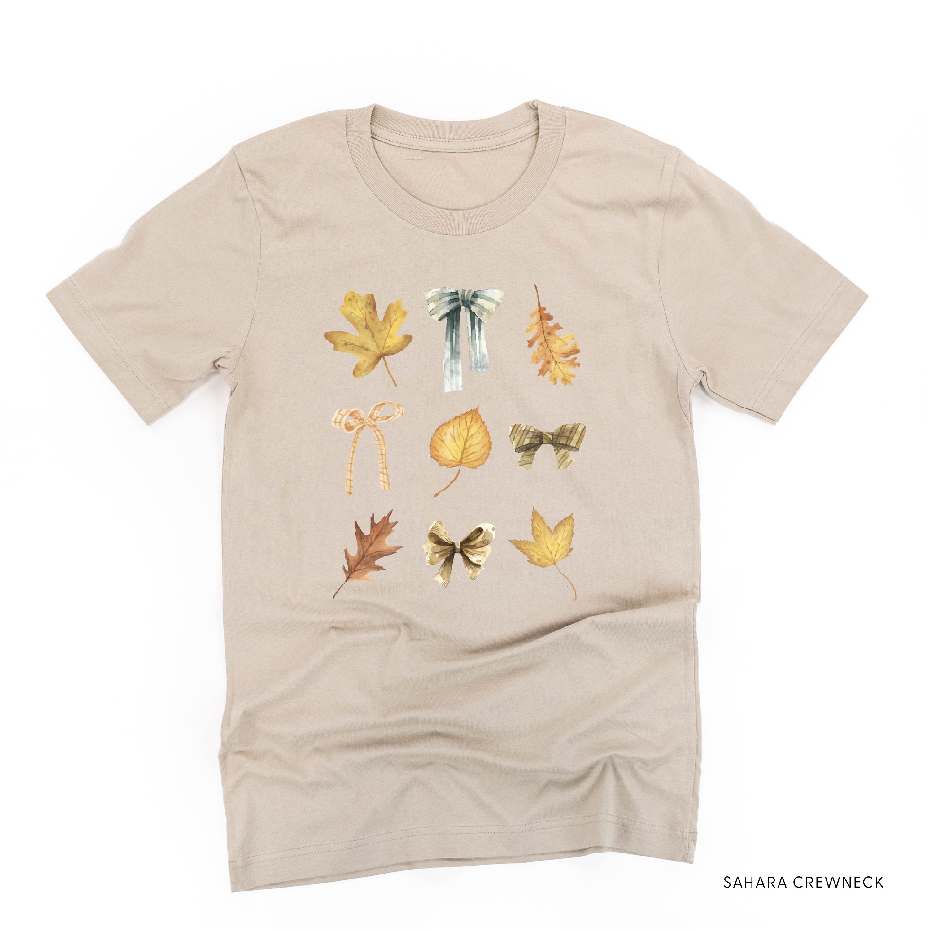 Dainty Bows and Leaves - Unisex Tee Little Mama Shirt Shop