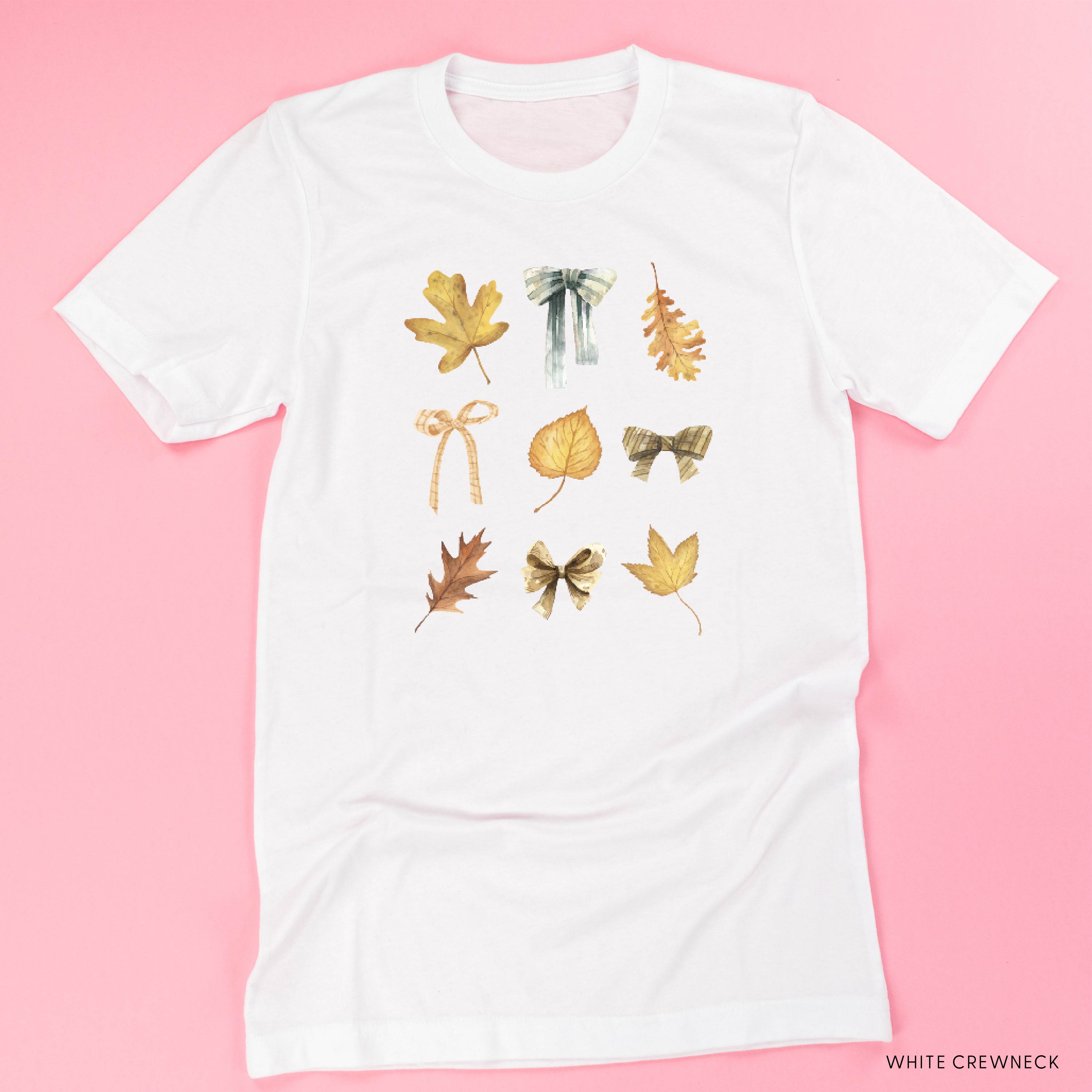 Dainty Bows and Leaves - Unisex Tee Little Mama Shirt Shop