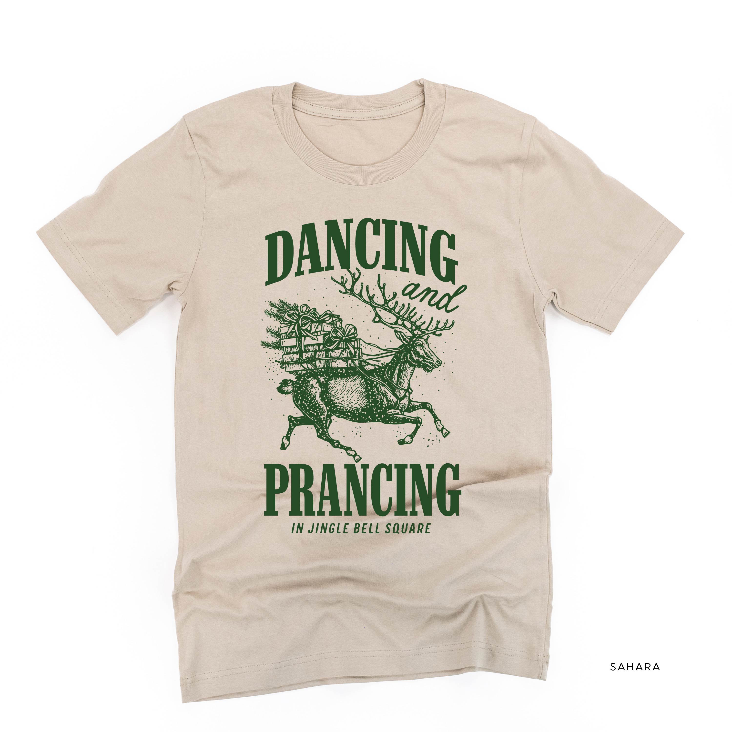 Dancing and Prancing in Jingle Bell Square - Unisex Tee Little Mama Shirt Shop