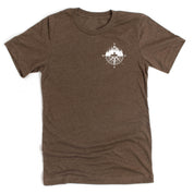 Fishing Compass - Fishing Scene (pf&b) - Unisex Tee Little Mama Shirt Shop