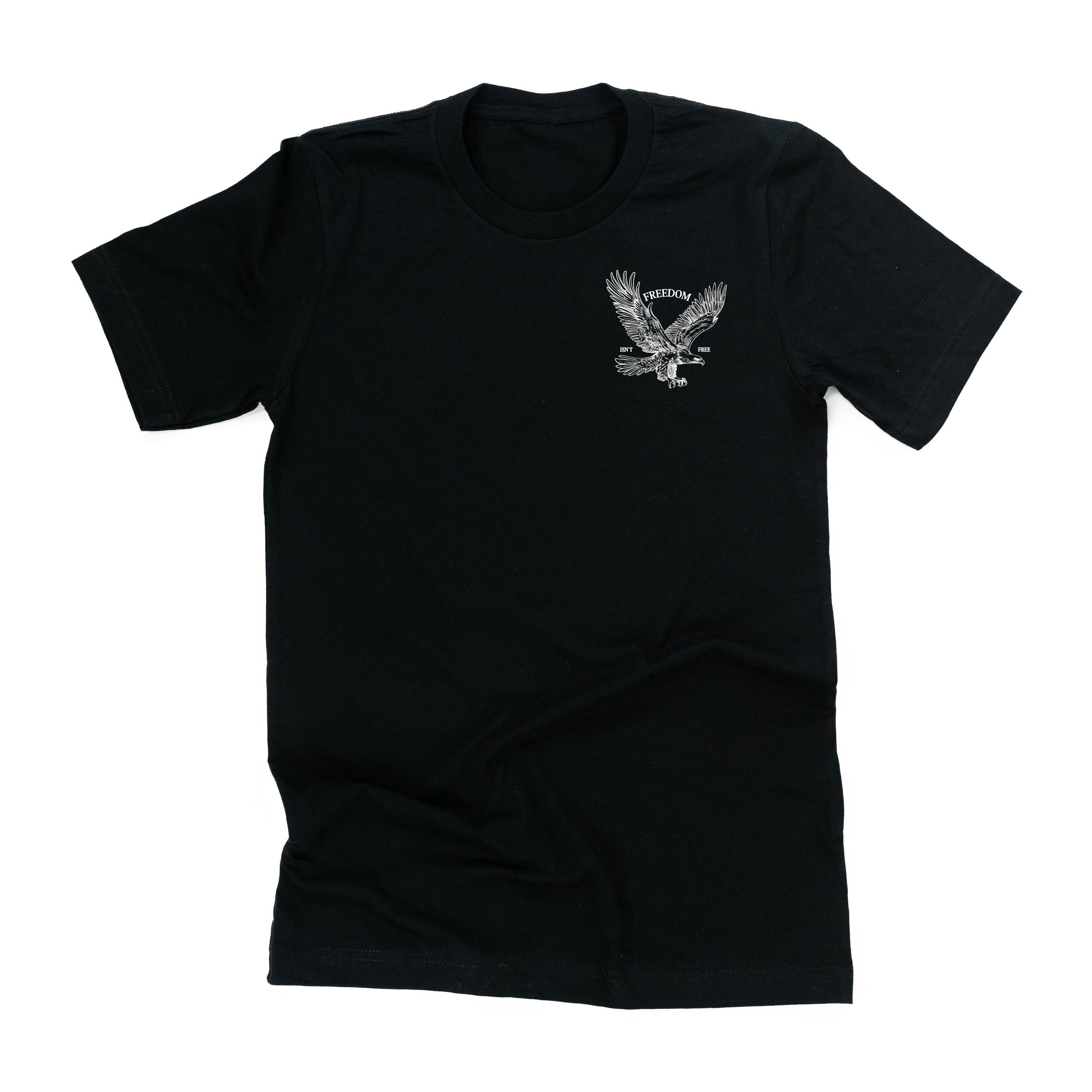 Freedom Isn't Free - Eagle (pocket) - Unisex Tee Little Mama Shirt Shop