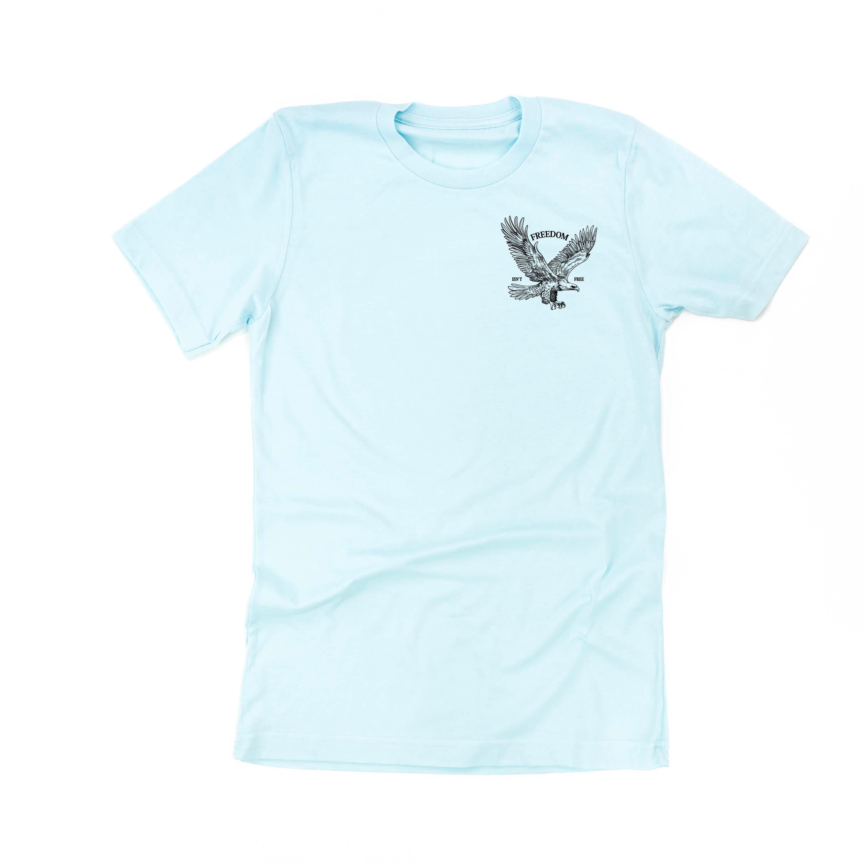Freedom Isn't Free - Eagle (pocket) - Unisex Tee Little Mama Shirt Shop