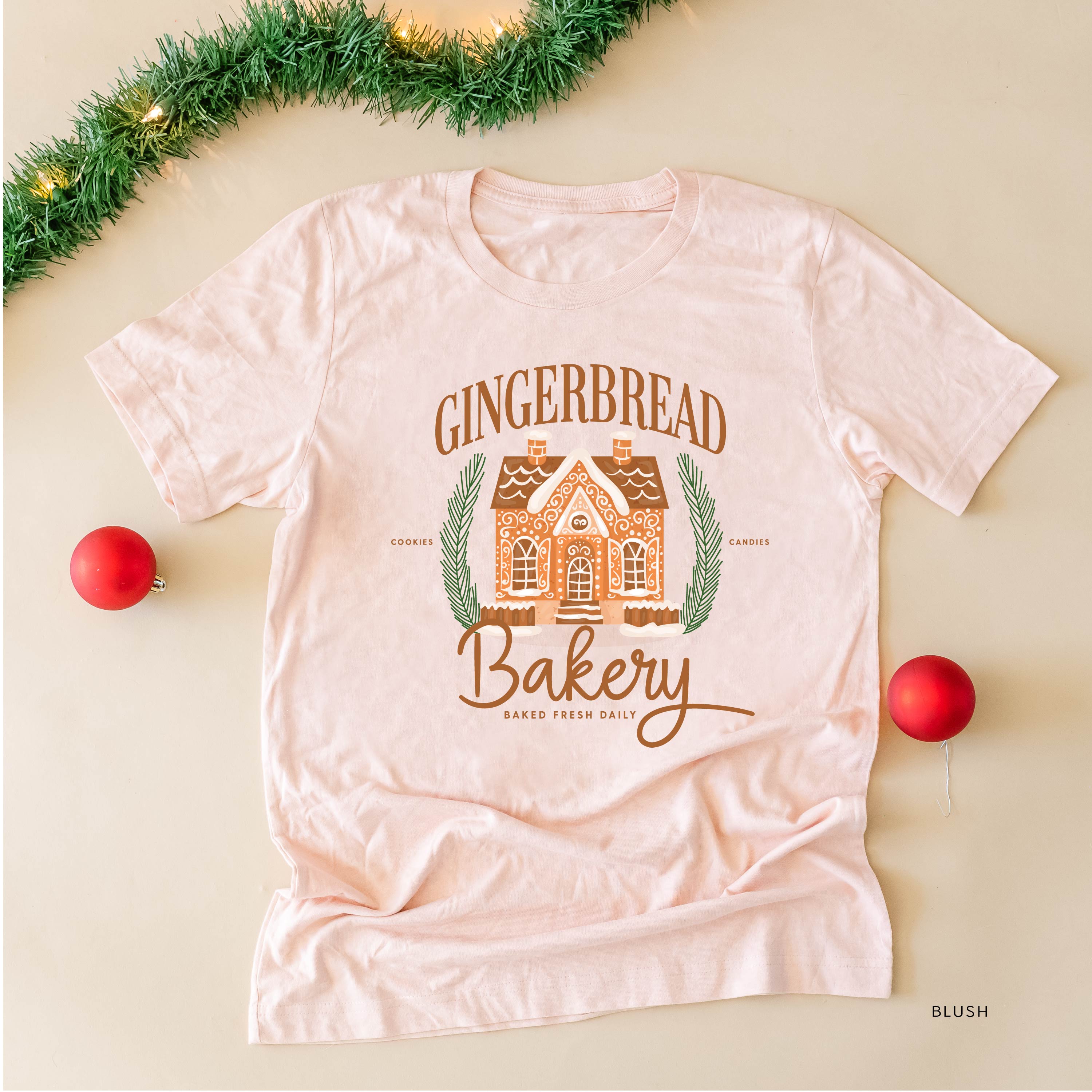 Gingerbread Bakery - Unisex Tee Little Mama Shirt Shop