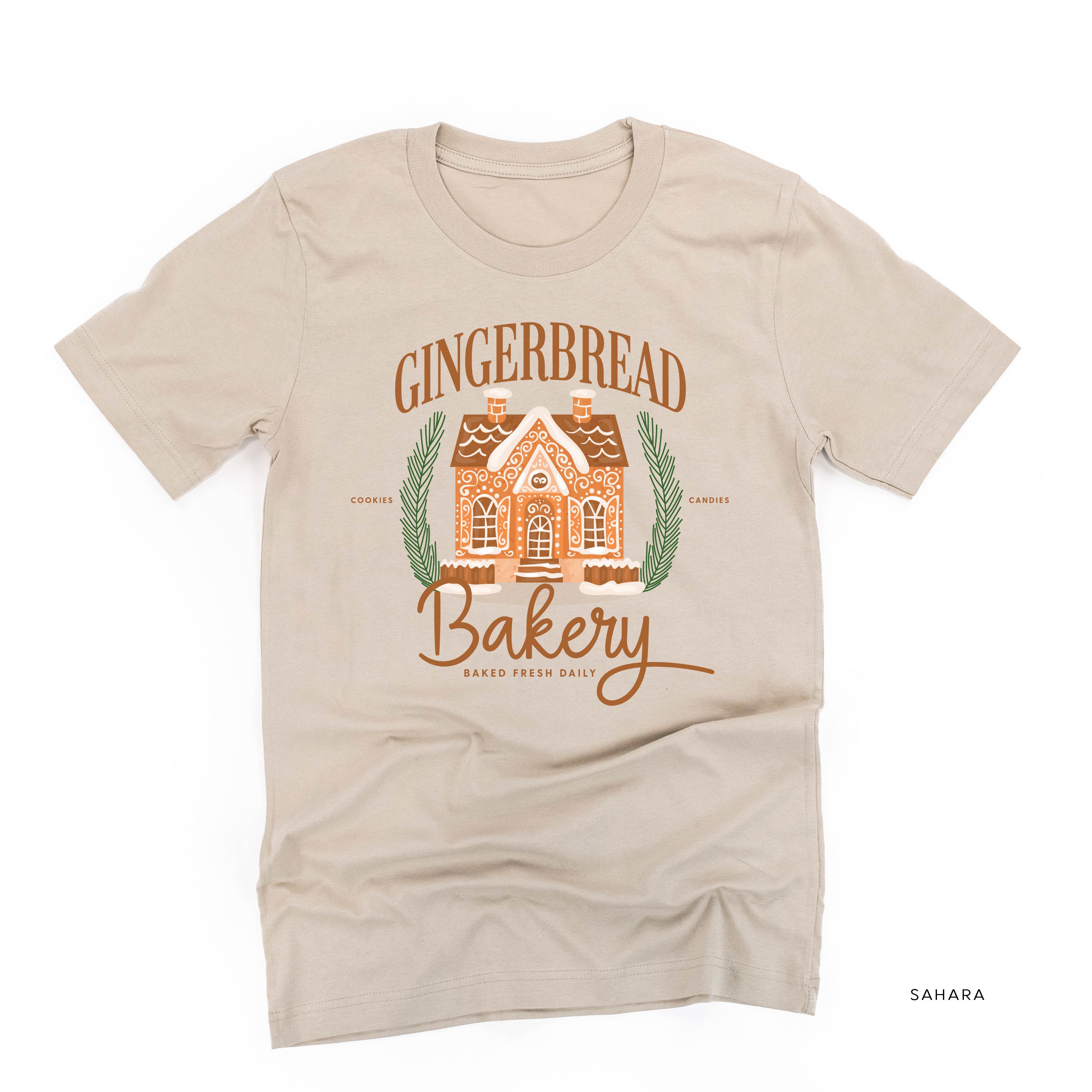 Gingerbread Bakery - Unisex Tee Little Mama Shirt Shop