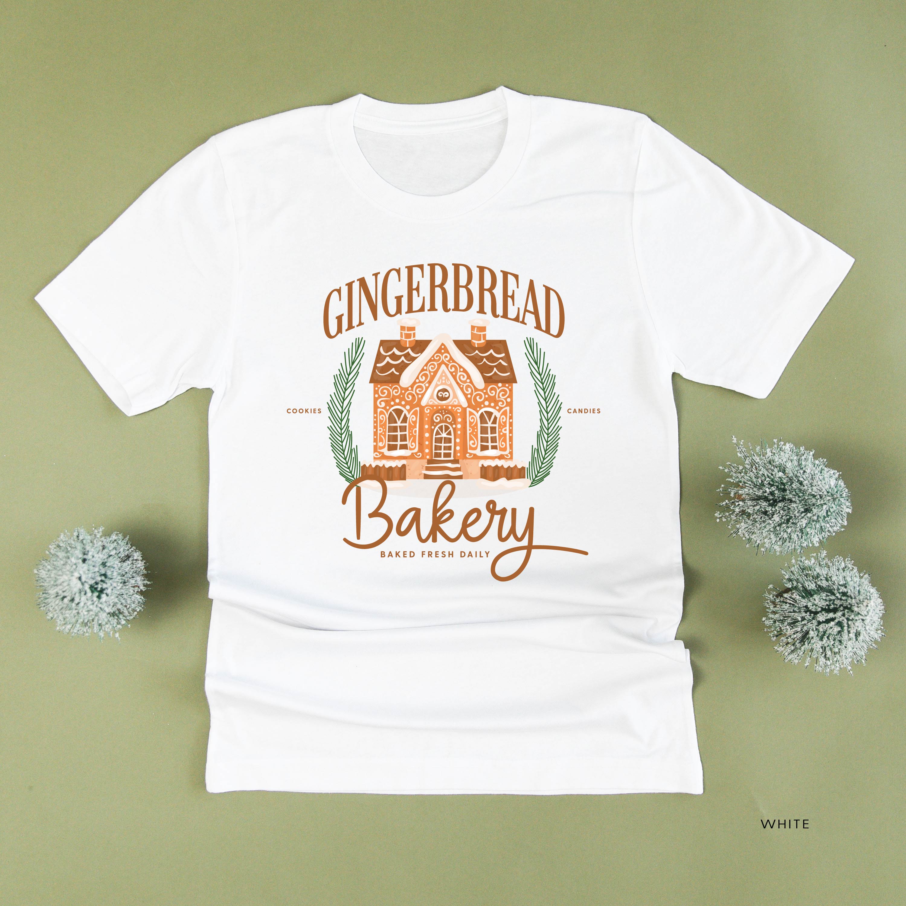 Gingerbread Bakery - Unisex Tee Little Mama Shirt Shop
