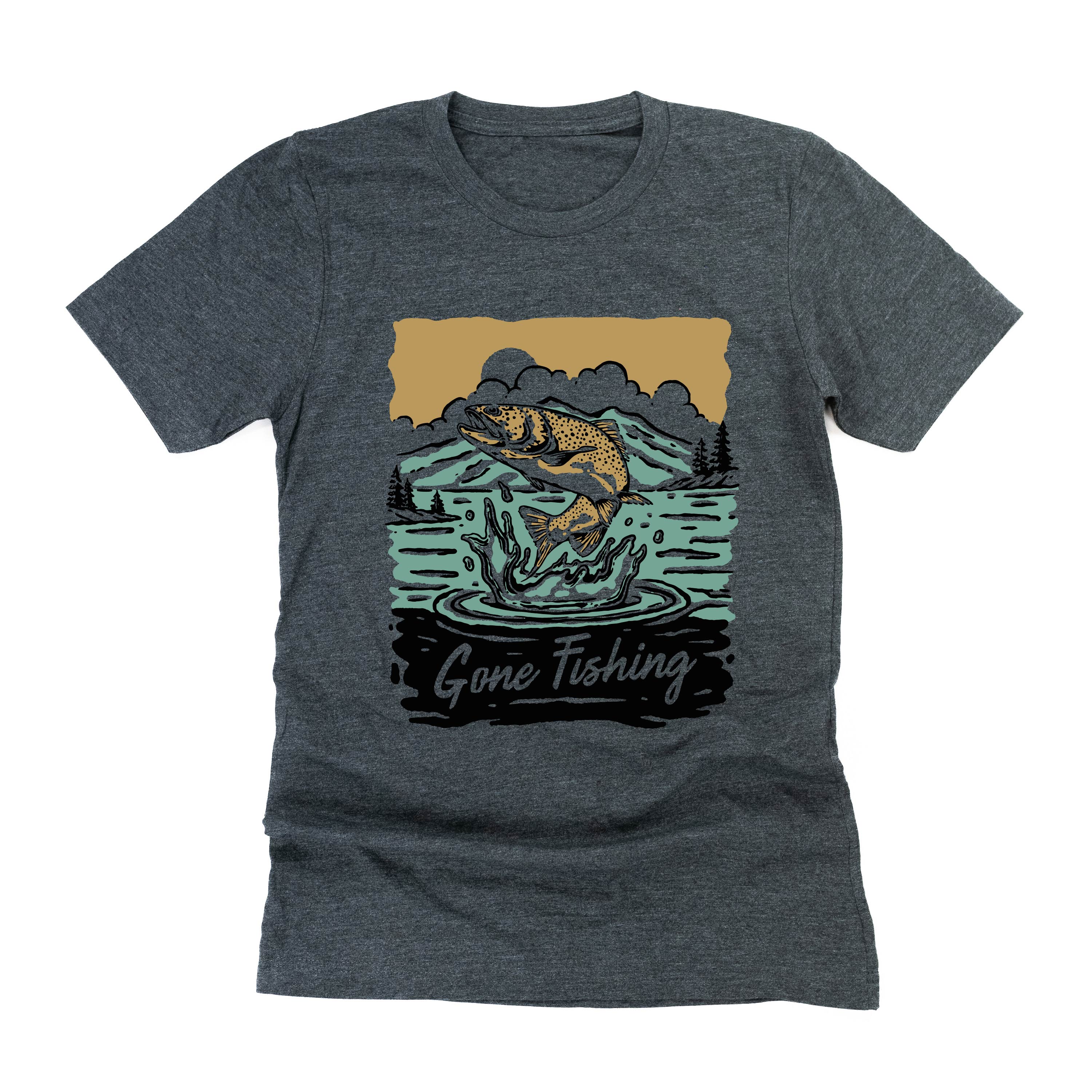Gone Fishing - Unisex Tee Little Mama Shirt Shop