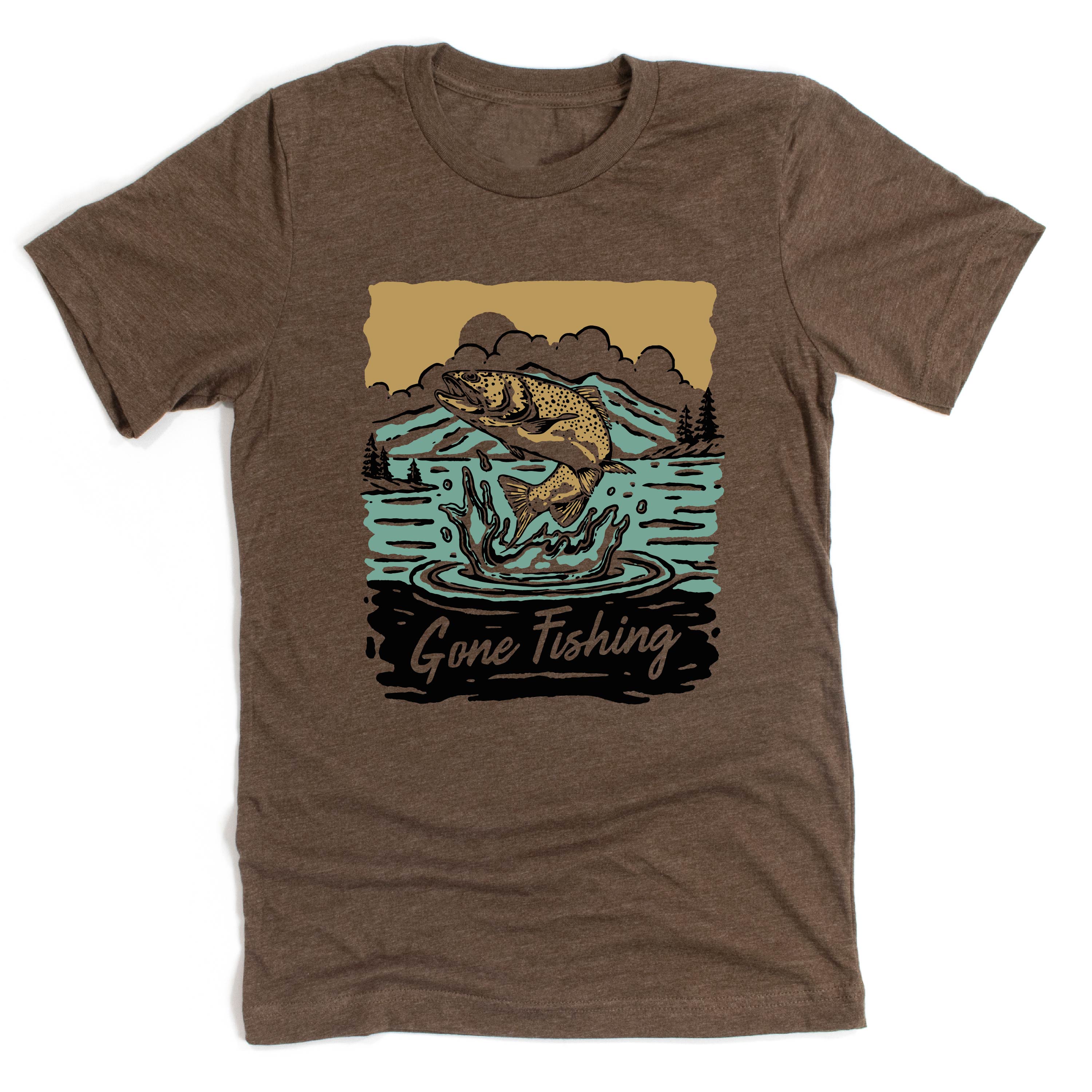 Gone Fishing - Unisex Tee Little Mama Shirt Shop