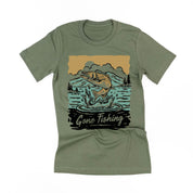 Gone Fishing - Unisex Tee Little Mama Shirt Shop