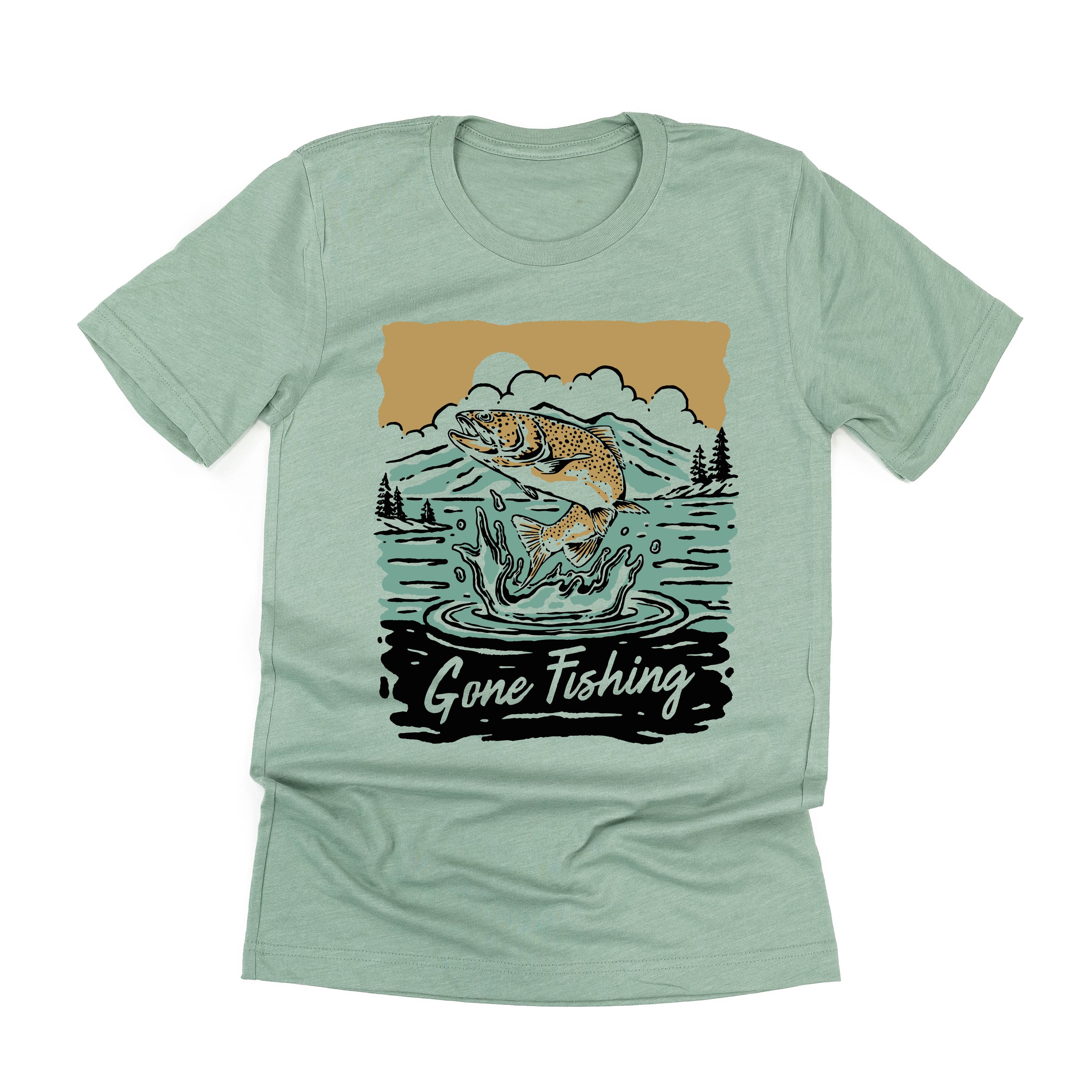 Gone Fishing - Unisex Tee Little Mama Shirt Shop