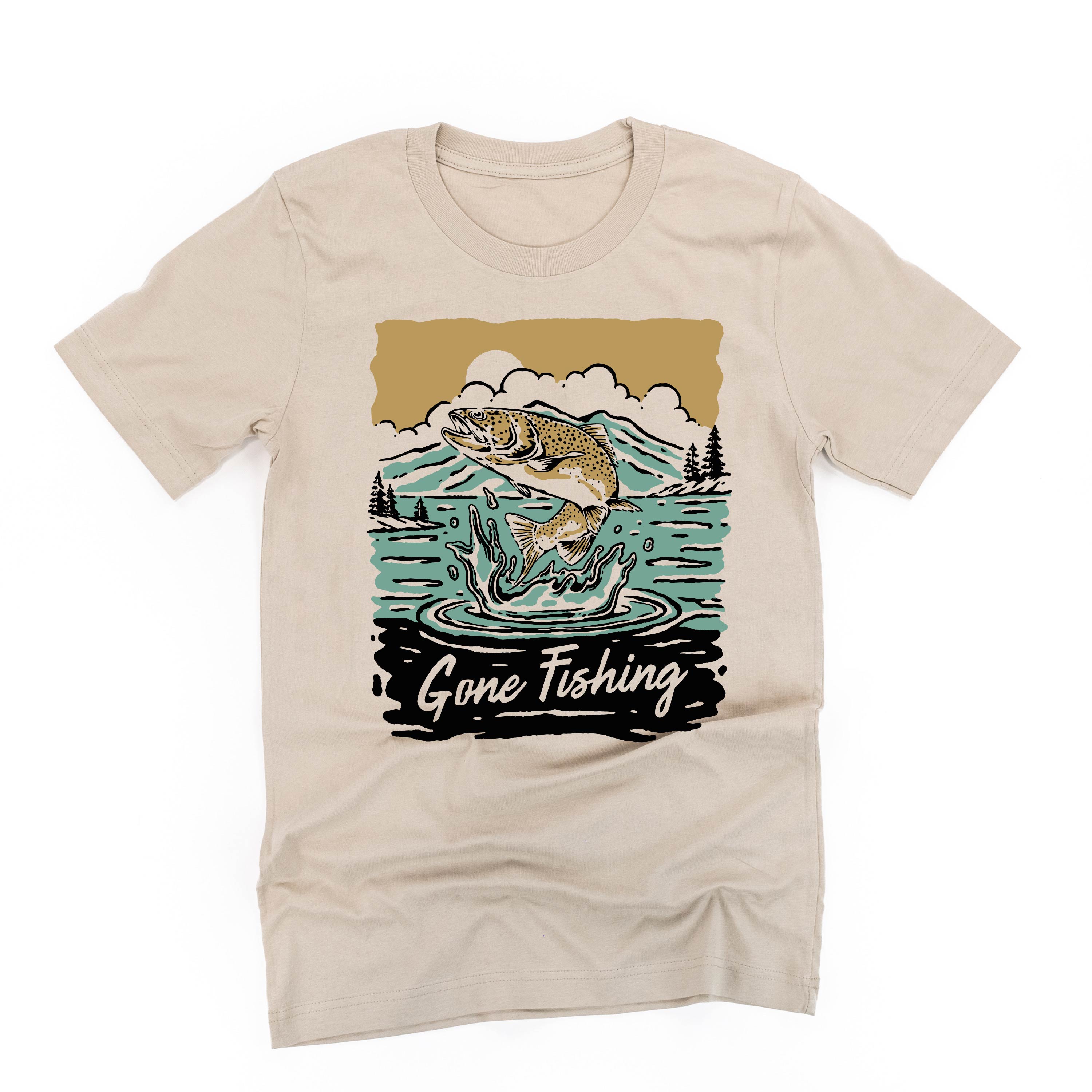 Gone Fishing - Unisex Tee Little Mama Shirt Shop