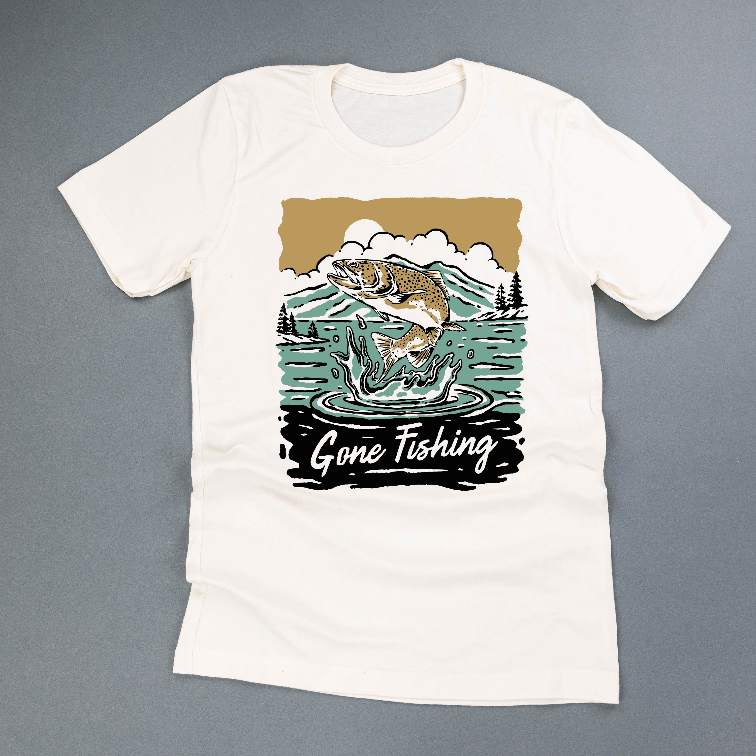 Gone Fishing - Unisex Tee Little Mama Shirt Shop