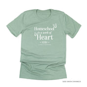 Homeschool is a Work of Heart - Unisex Tee Little Mama Shirt Shop