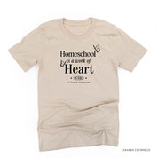 Homeschool is a Work of Heart - Unisex Tee Little Mama Shirt Shop