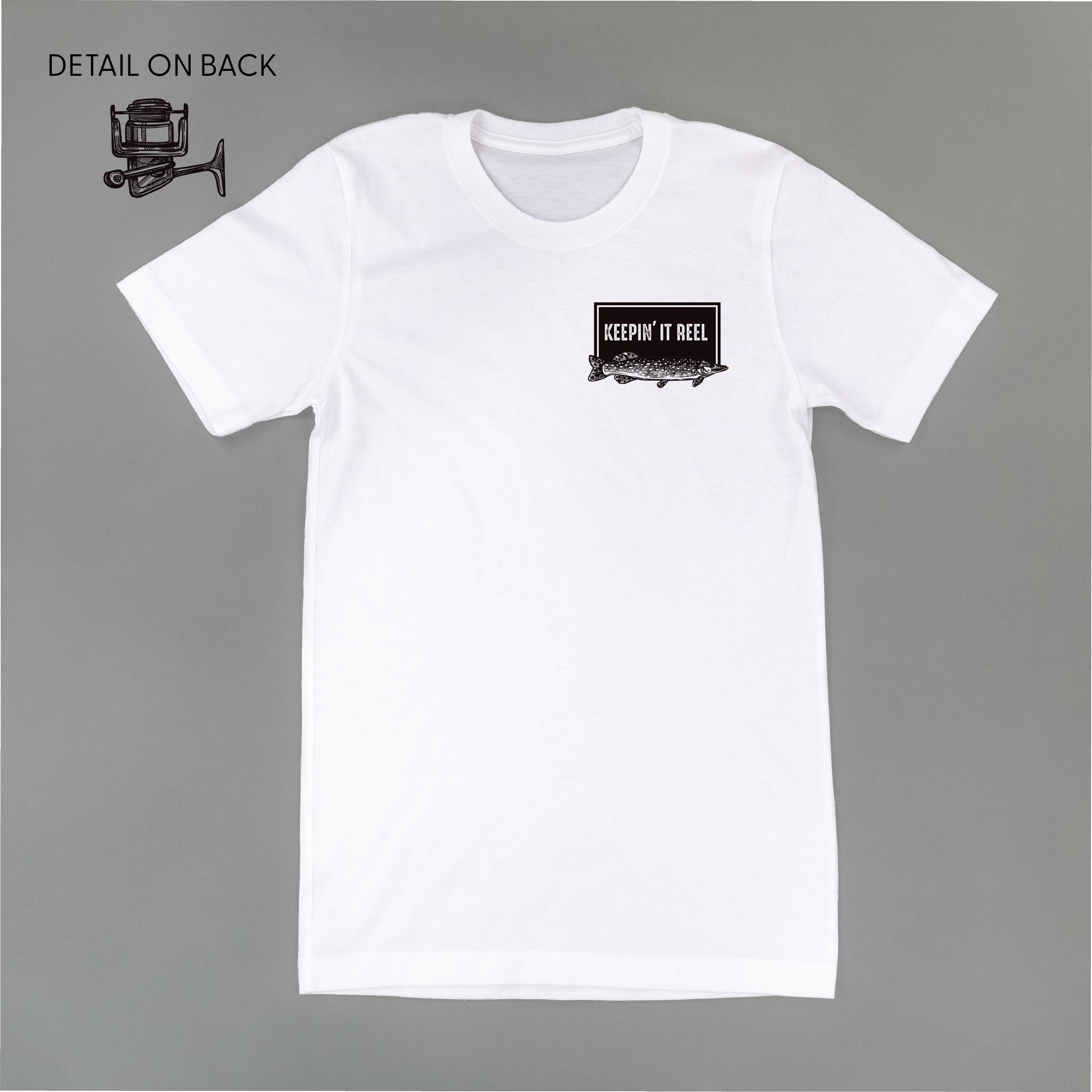 Keepin' It Reel - Fishing Reel (pf&b) - Unisex Tee Little Mama Shirt Shop