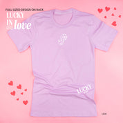 Lucky In Love - Dice (center & hd & b) - Unisex Tee Little Mama Shirt Shop