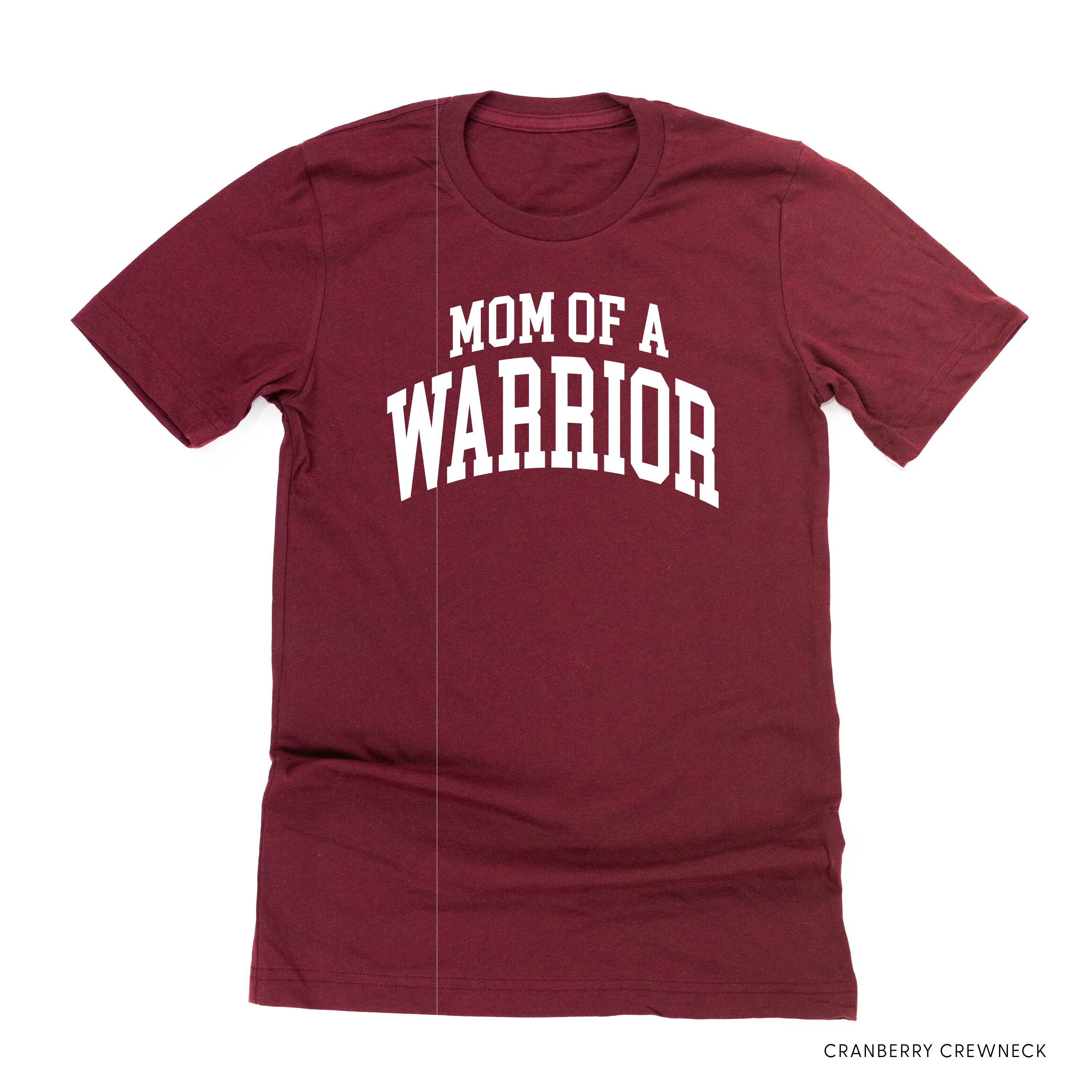 Mom of a Warrior - Varsity - Unisex Tee Little Mama Shirt Shop