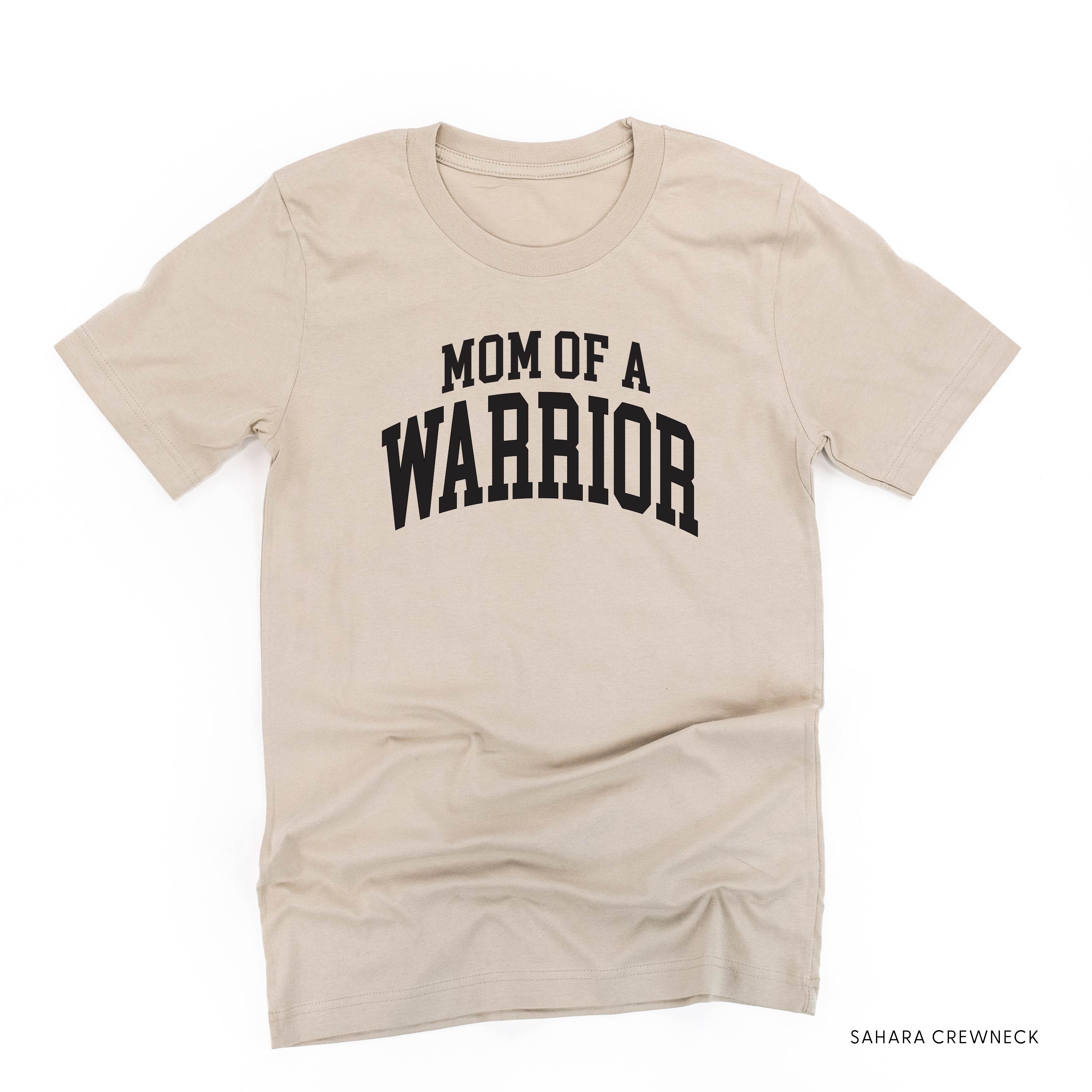 Mom of a Warrior - Varsity - Unisex Tee Little Mama Shirt Shop