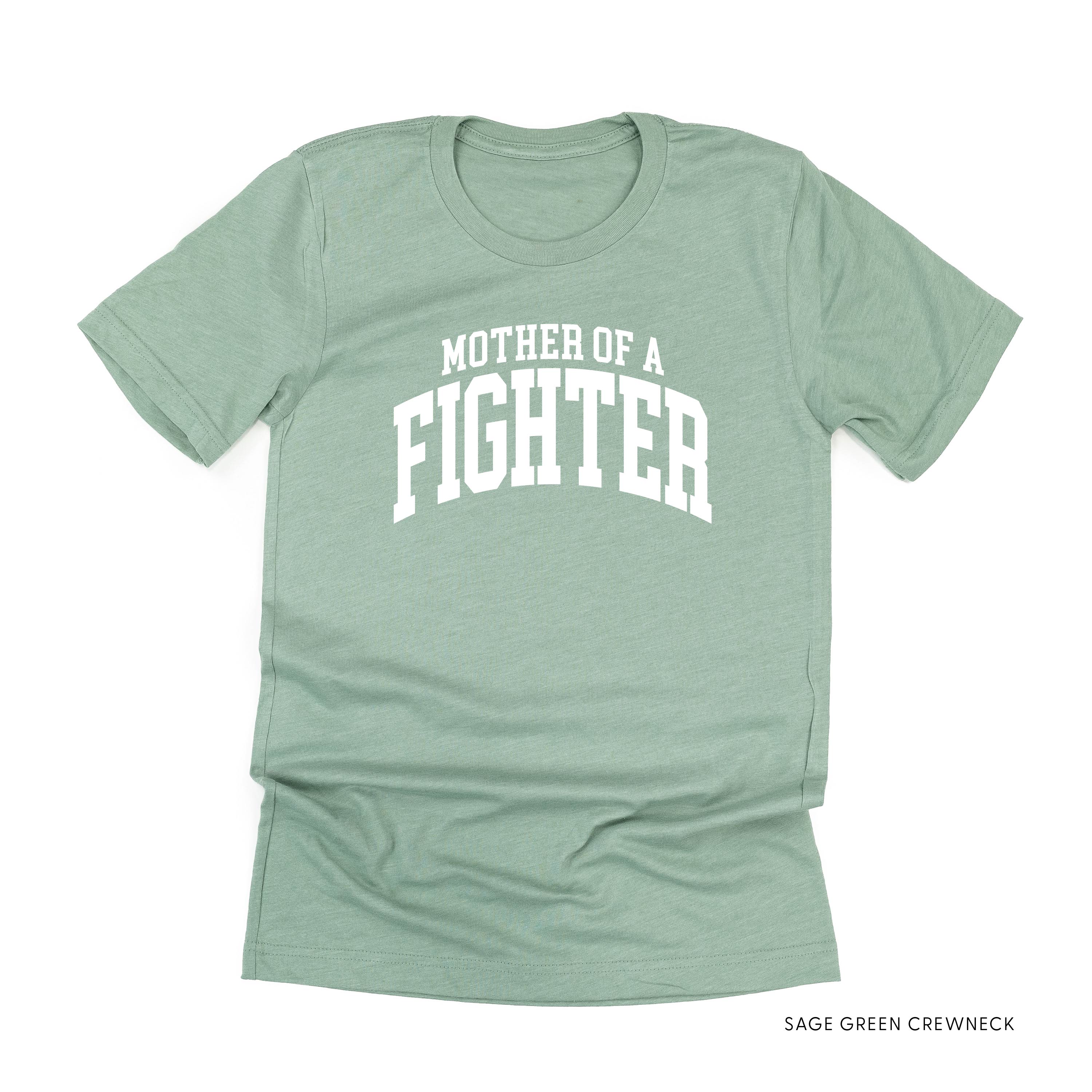 Mother of a Fighter - Varsity - Unisex Tee Little Mama Shirt Shop