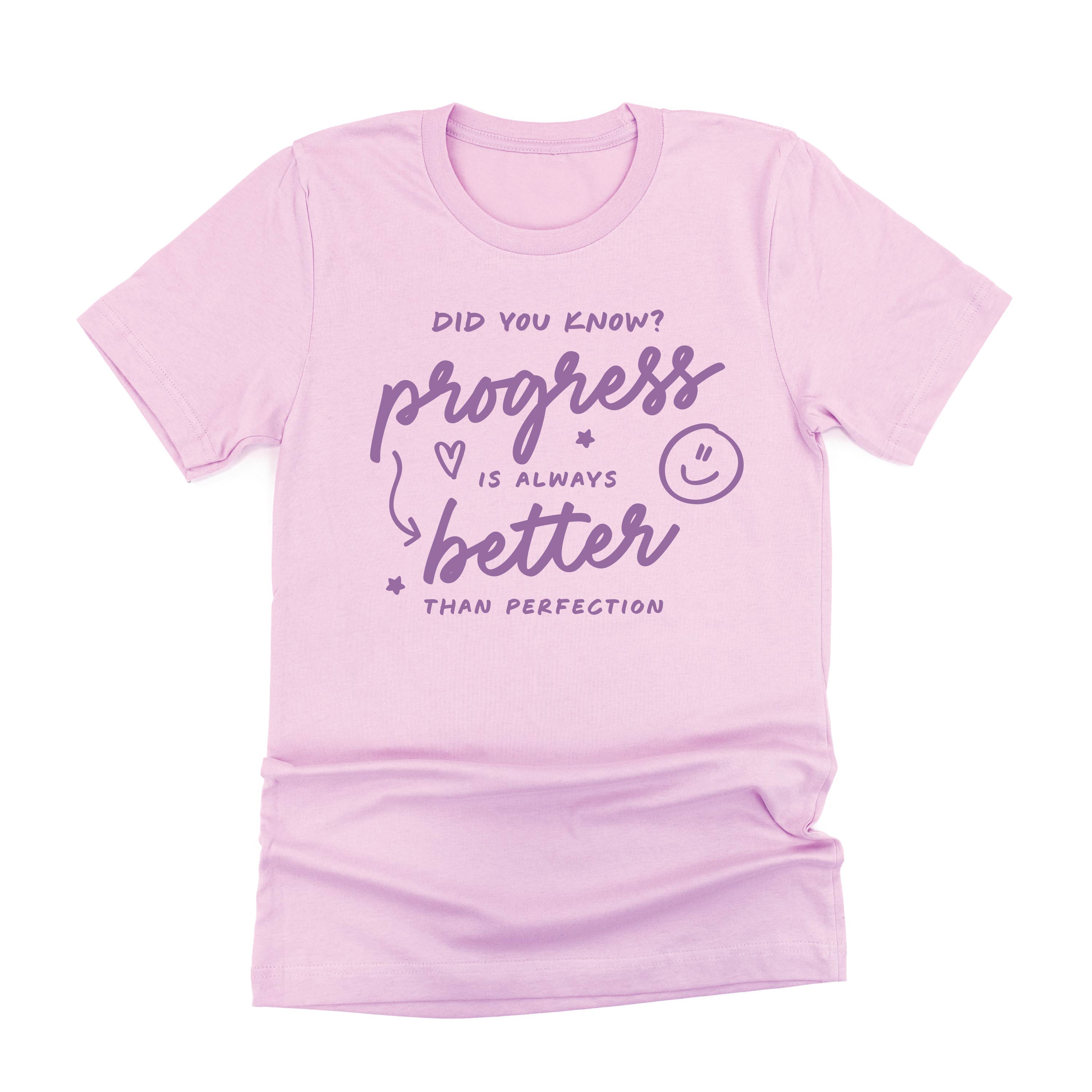 Did You Know? Progress is Always Better Than Perfection - TONE ON TONE - Unisex Tee Little Mama Shirt Shop