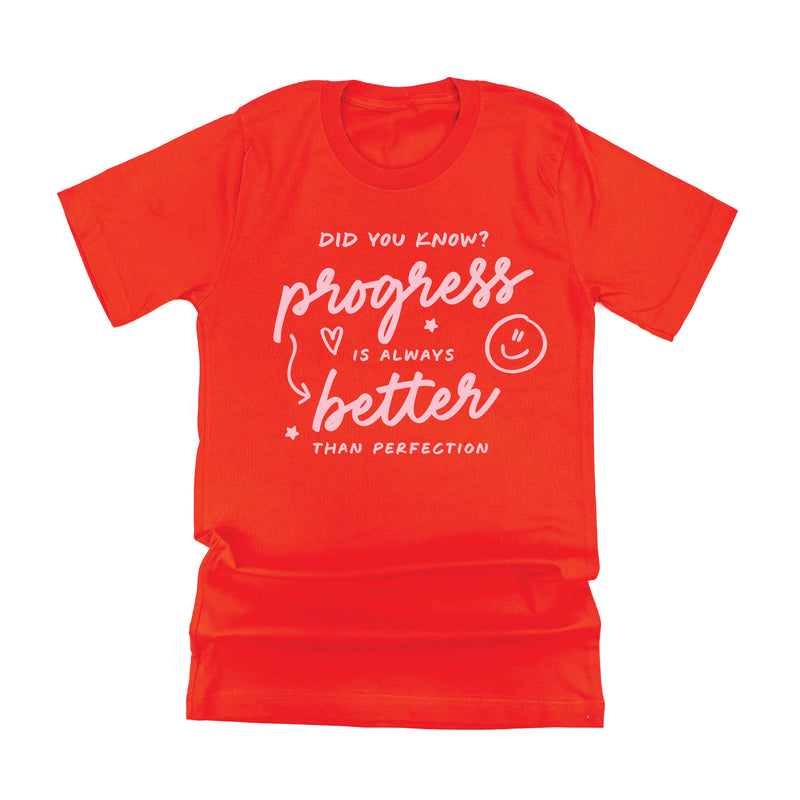 Did You Know? Progress is Always Better Than Perfection - TONE ON TONE - Unisex Tee