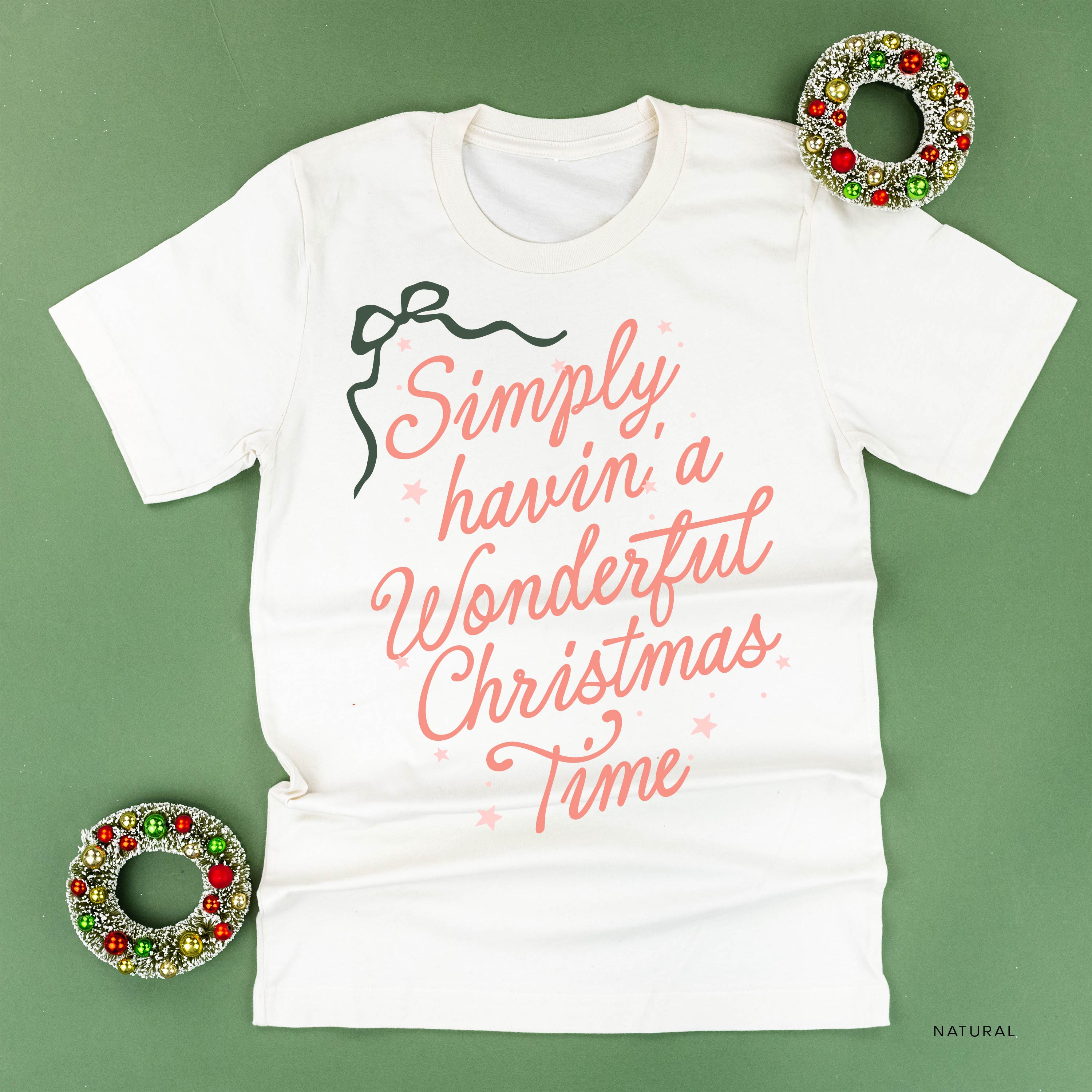 Simply Havin' A Wonderful Christmas Time - Unisex Tee Little Mama Shirt Shop