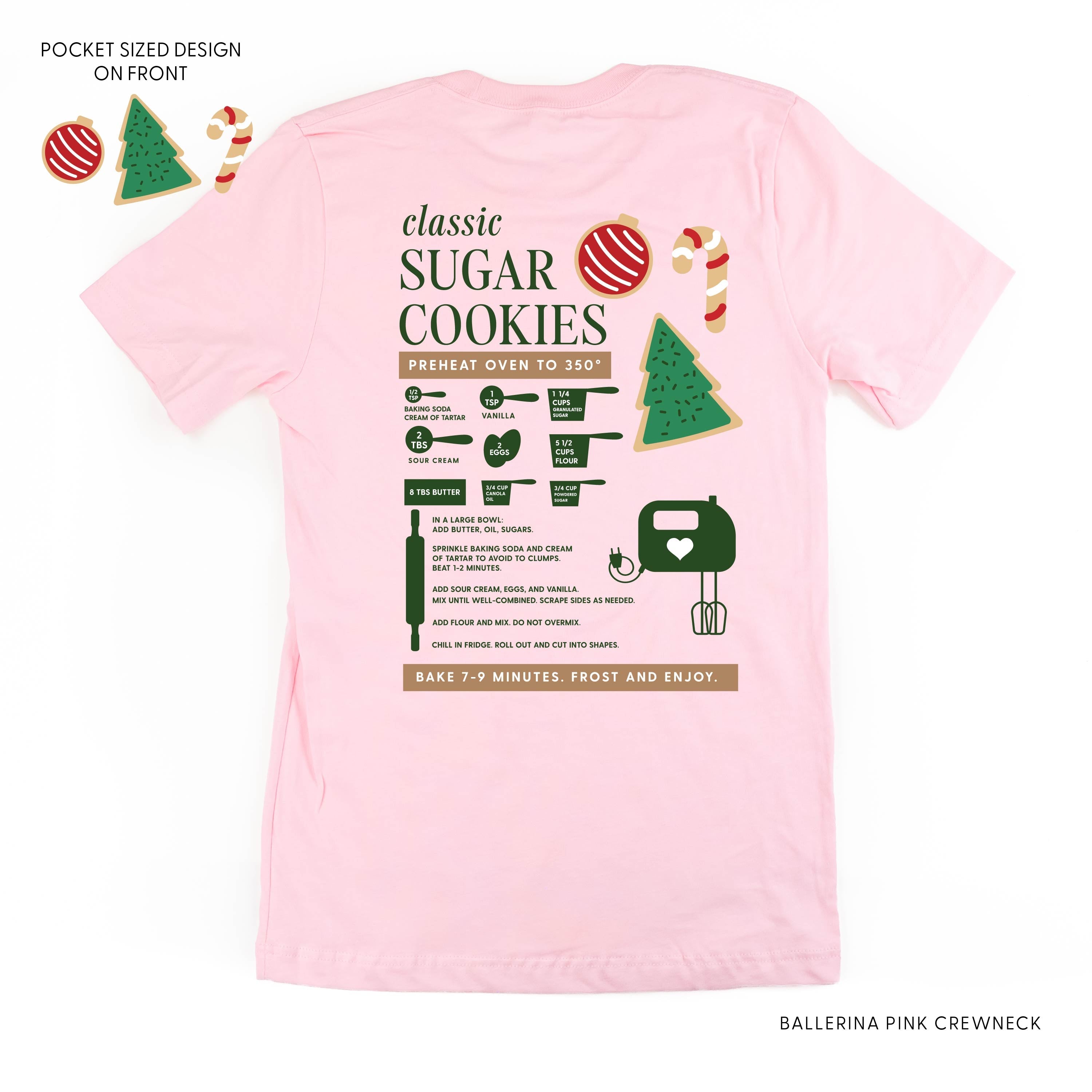 Sugar Cookie Recipe (pf&b) - Unisex Tee Little Mama Shirt Shop