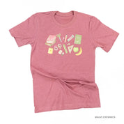 Watercolor School Supplies - Unisex Tee Little Mama Shirt Shop