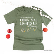 We Could Leave The Christmas Lights Up Til January - Unisex Tee Little Mama Shirt Shop