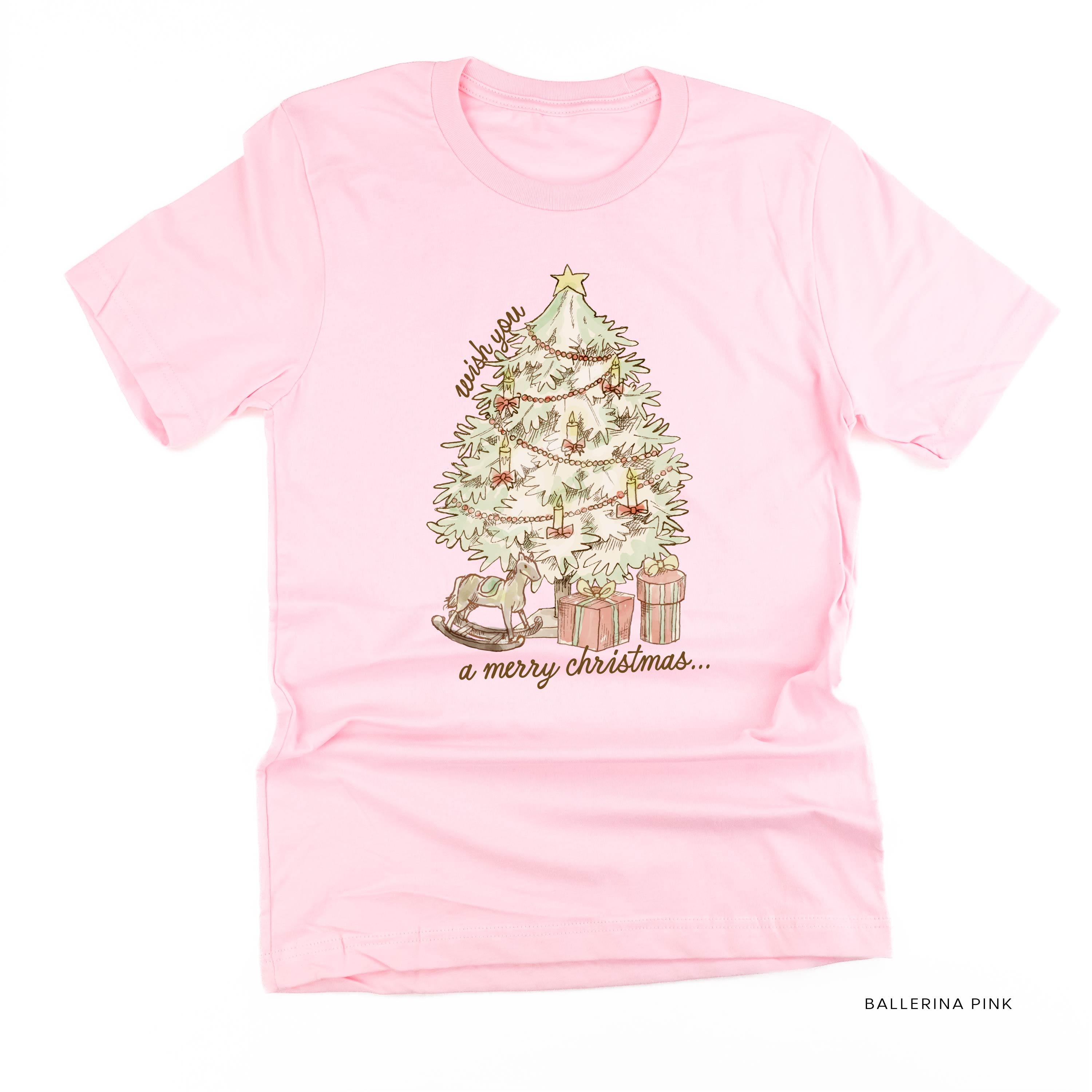 Wish You A Merry Christmas - Unisex Tee Little Mama Shirt Shop