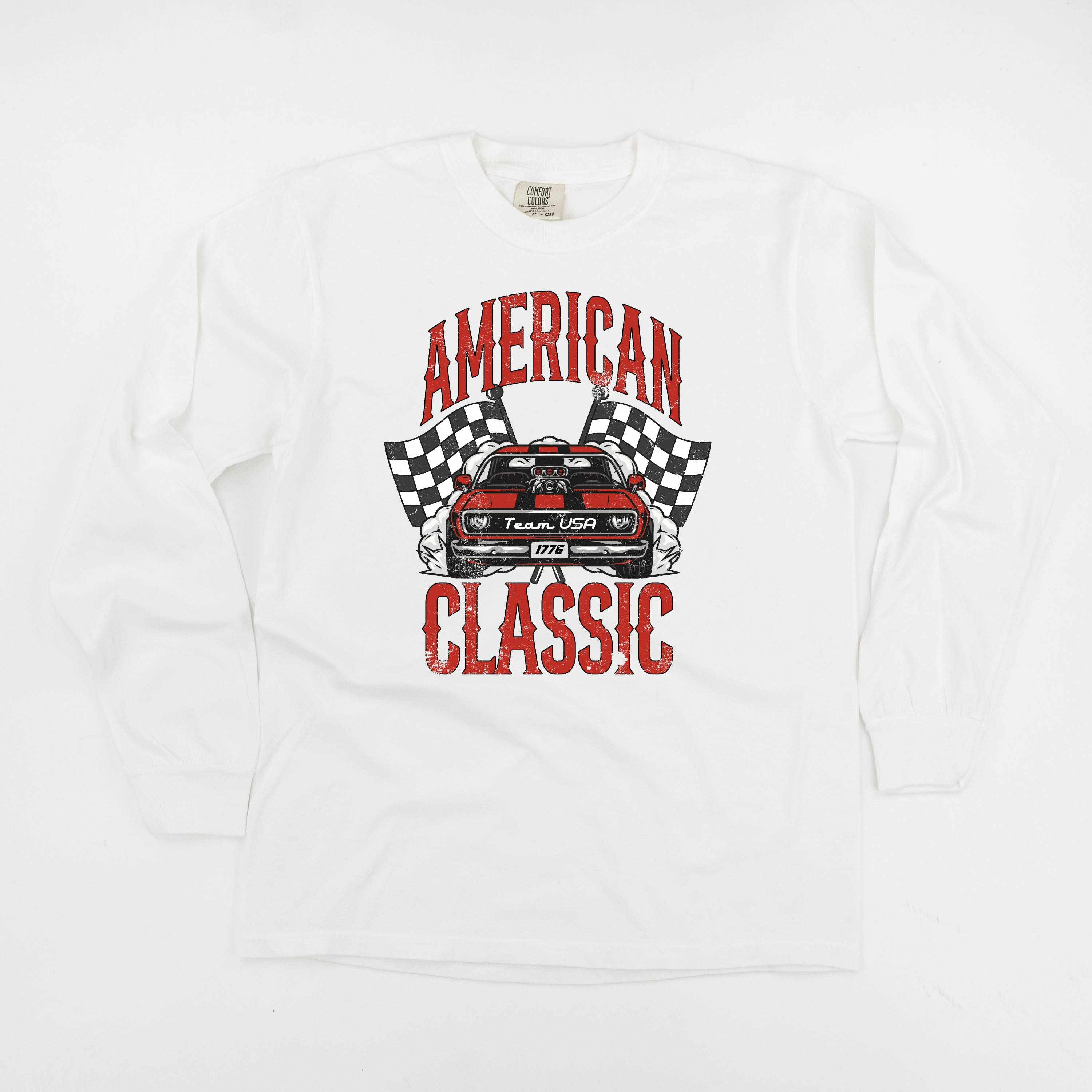American Classic Car - LONG SLEEVE Comfort Colors Tee Little Mama Shirt Shop