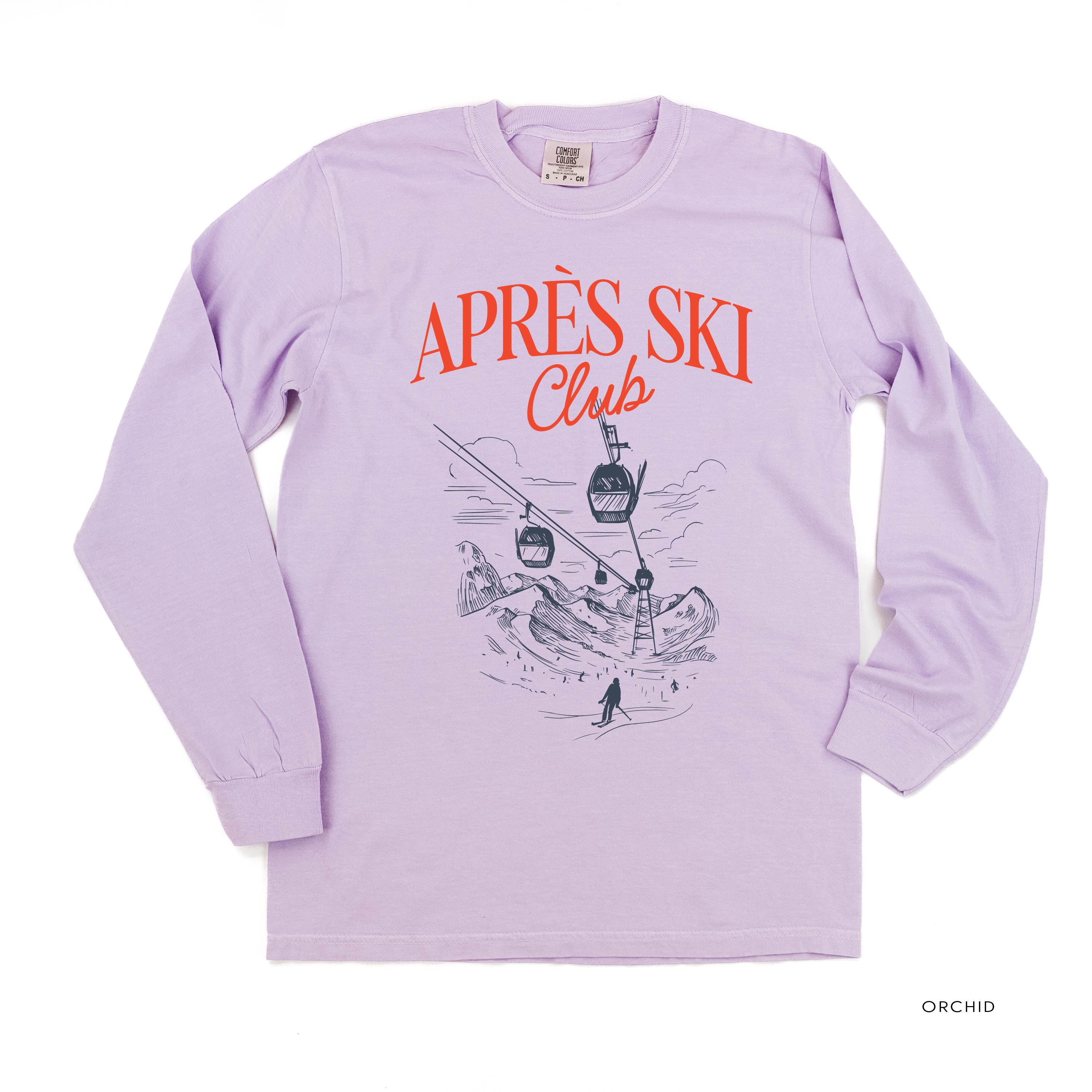 Apres Ski Club - LONG SLEEVE Comfort Colors Tee Little Mama Shirt Shop