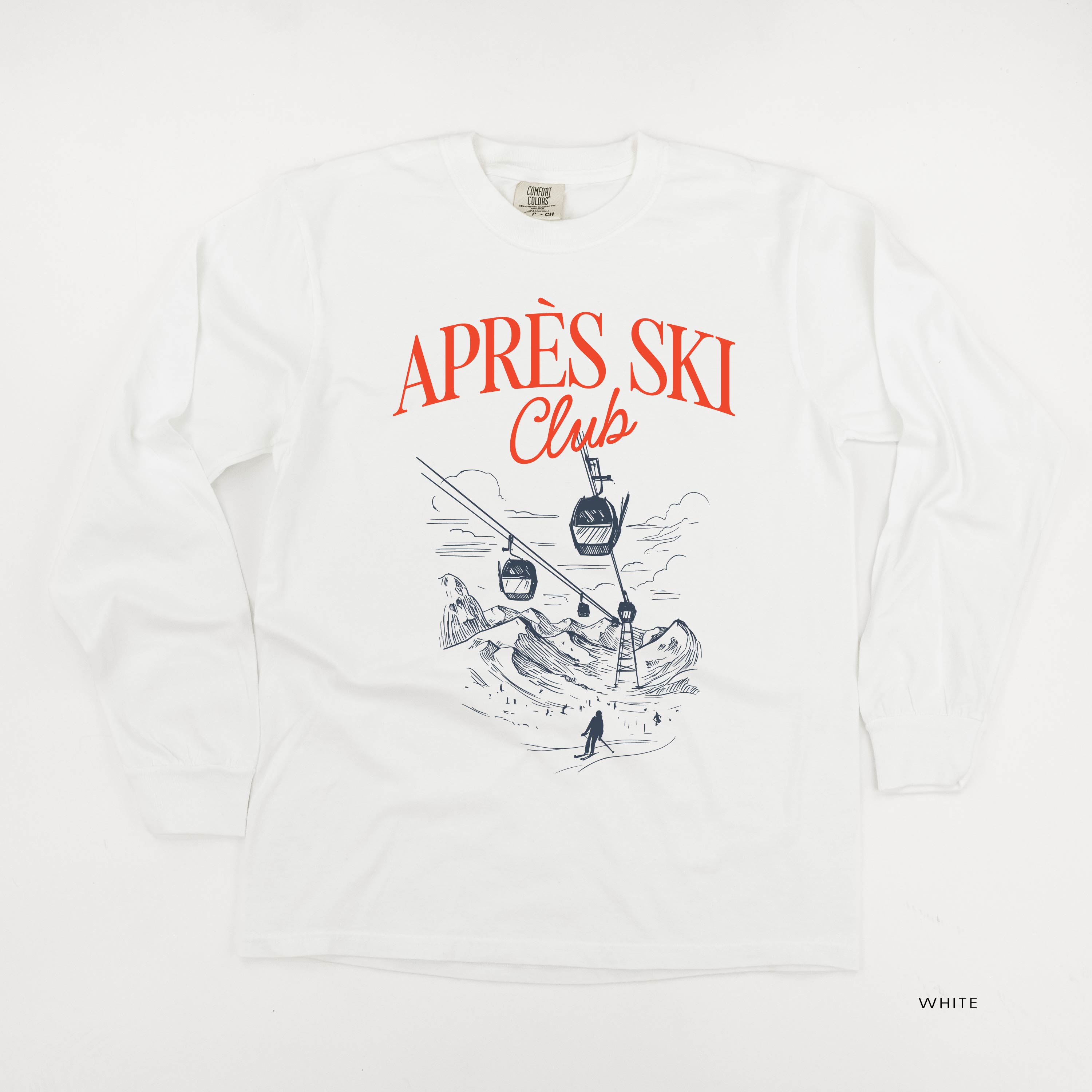 Apres Ski Club - LONG SLEEVE Comfort Colors Tee Little Mama Shirt Shop