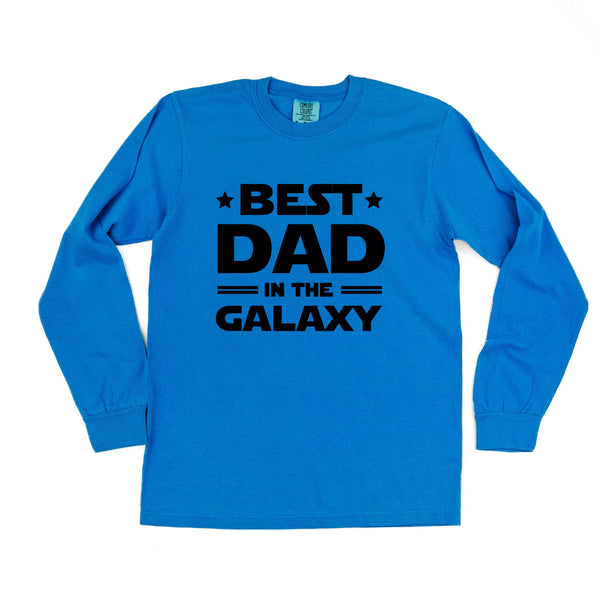 Best Dad in the Galaxy - LONG SLEEVE COMFORT COLORS TEE