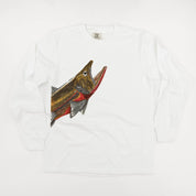 Cutthroat Trout - Hand Drawn - LONG SLEEVE Comfort Colors Tee Little Mama Shirt Shop