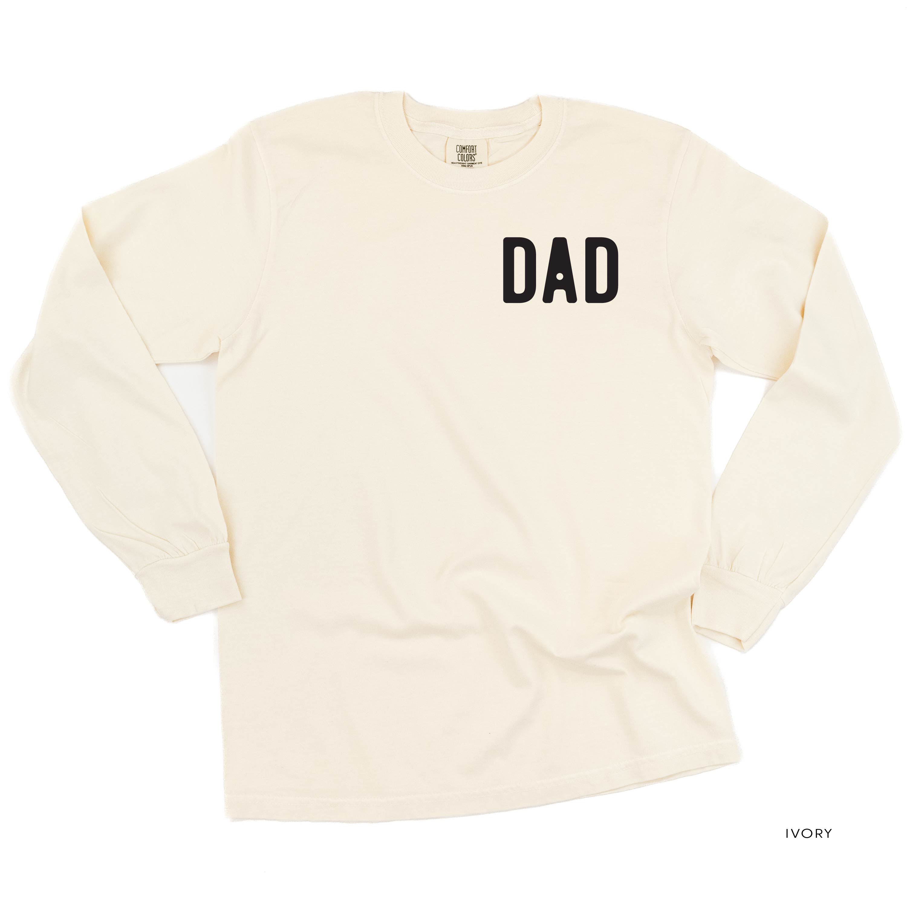 Dad - Classic (pocket) - LONG SLEEVE Comfort Colors Tee Little Mama Shirt Shop