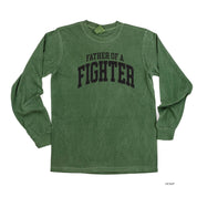 Father of a Fighter - Varsity - Long Sleeve Comfort Colors Tee Little Mama Shirt Shop