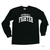 Father of a Fighter - Varsity - Long Sleeve Comfort Colors Tee Little Mama Shirt Shop