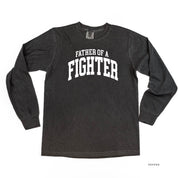 Father of a Fighter - Varsity - Long Sleeve Comfort Colors Tee Little Mama Shirt Shop