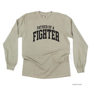 Father of a Fighter - Varsity - Long Sleeve Comfort Colors Tee Little Mama Shirt Shop