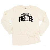 Father of a Fighter - Varsity - Long Sleeve Comfort Colors Tee Little Mama Shirt Shop